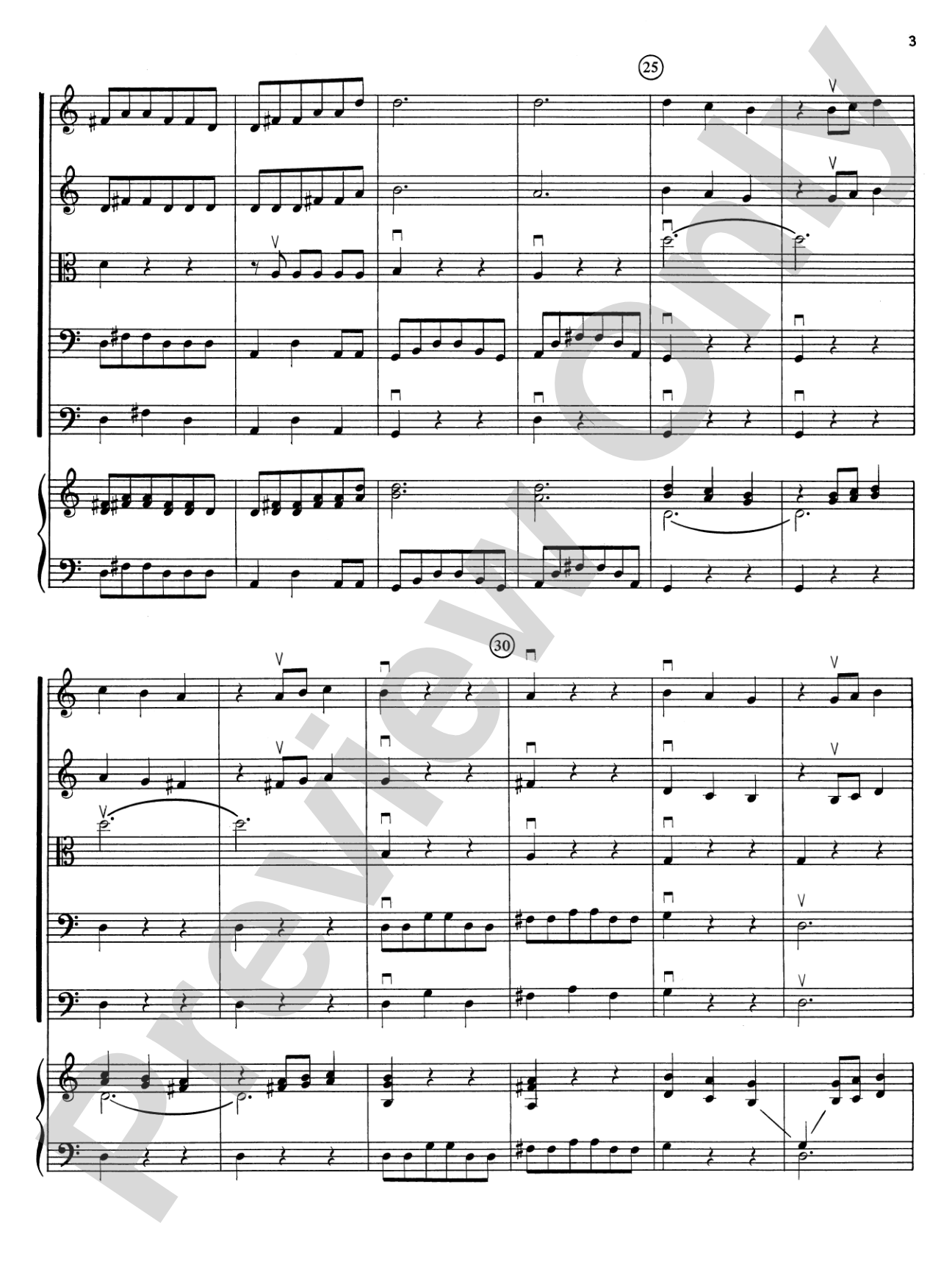 Brandenburg Concerto No. 4: String Orchestra Conductor Score & Parts