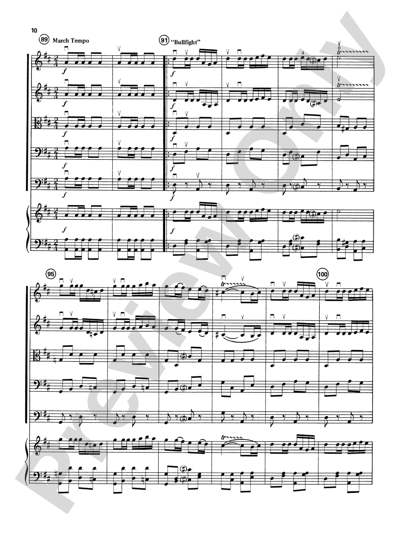 Carmen Suite: String Orchestra Conductor Score & Parts