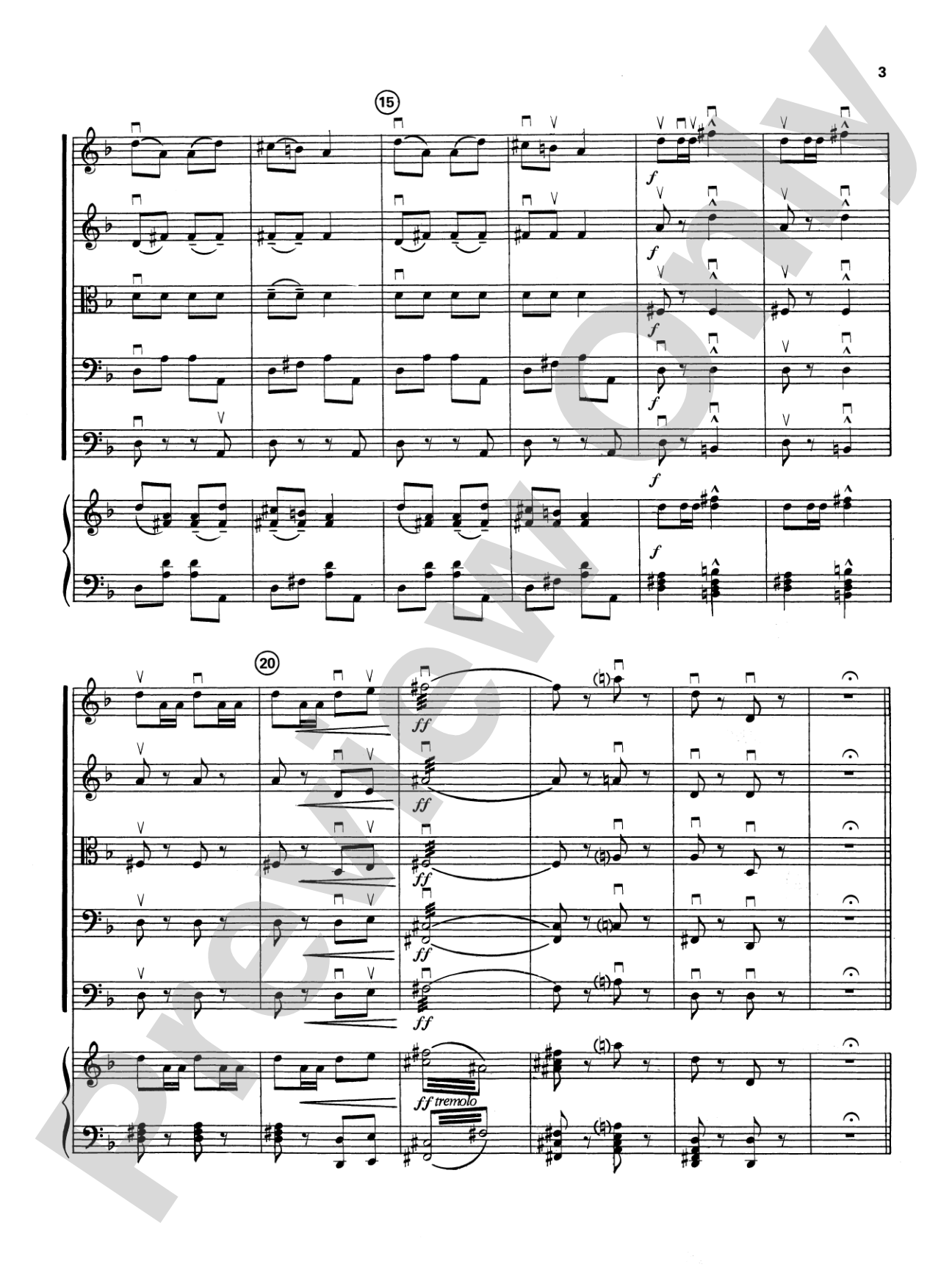 Carmen Suite: String Orchestra Conductor Score & Parts