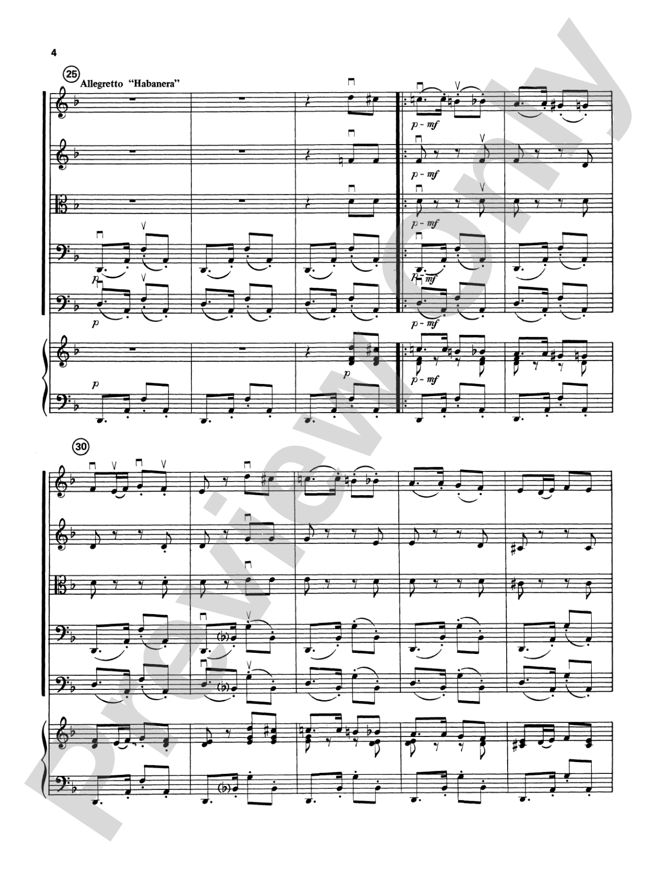 Carmen Suite: String Orchestra Conductor Score & Parts