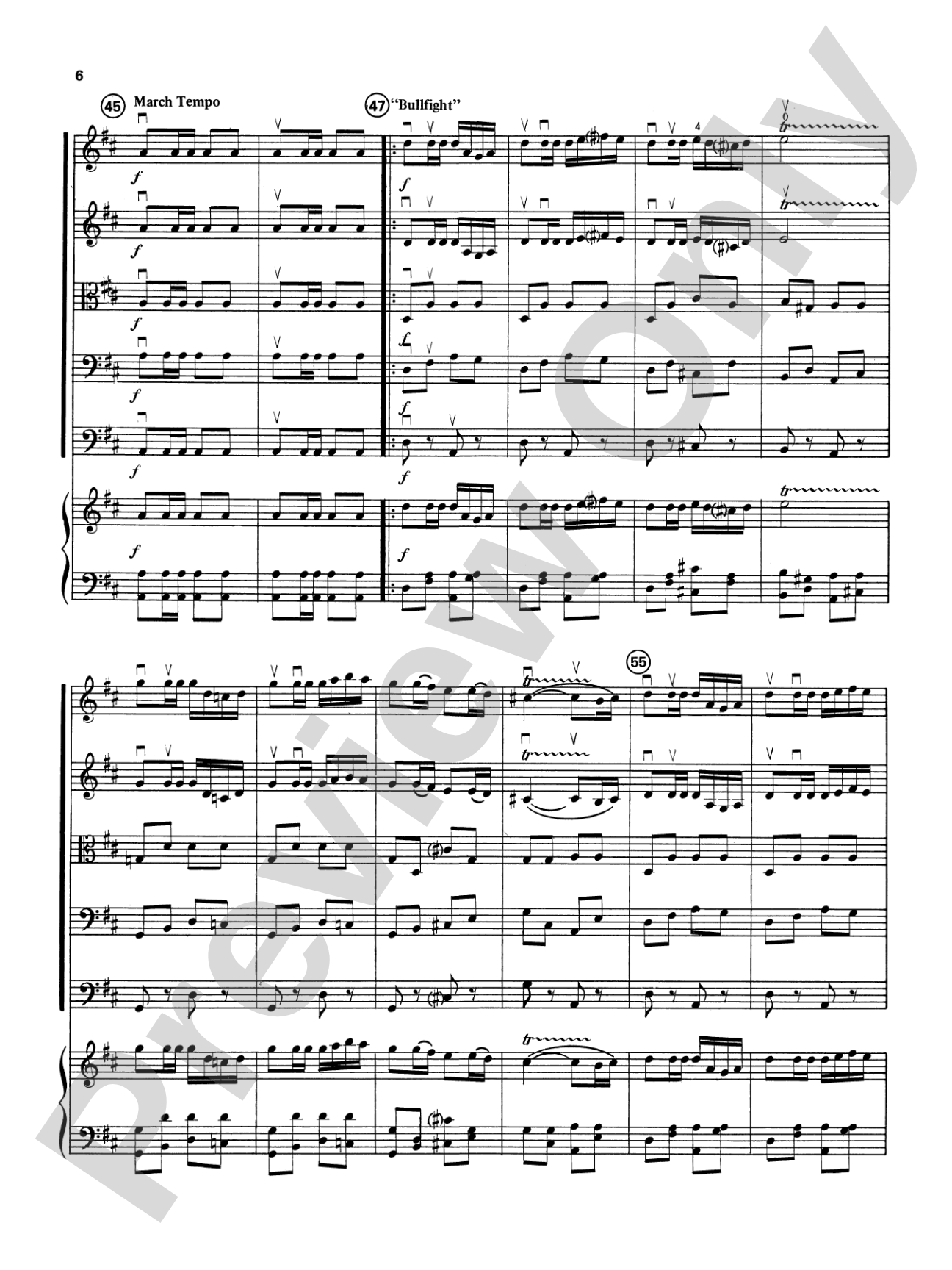 Carmen Suite: String Orchestra Conductor Score & Parts