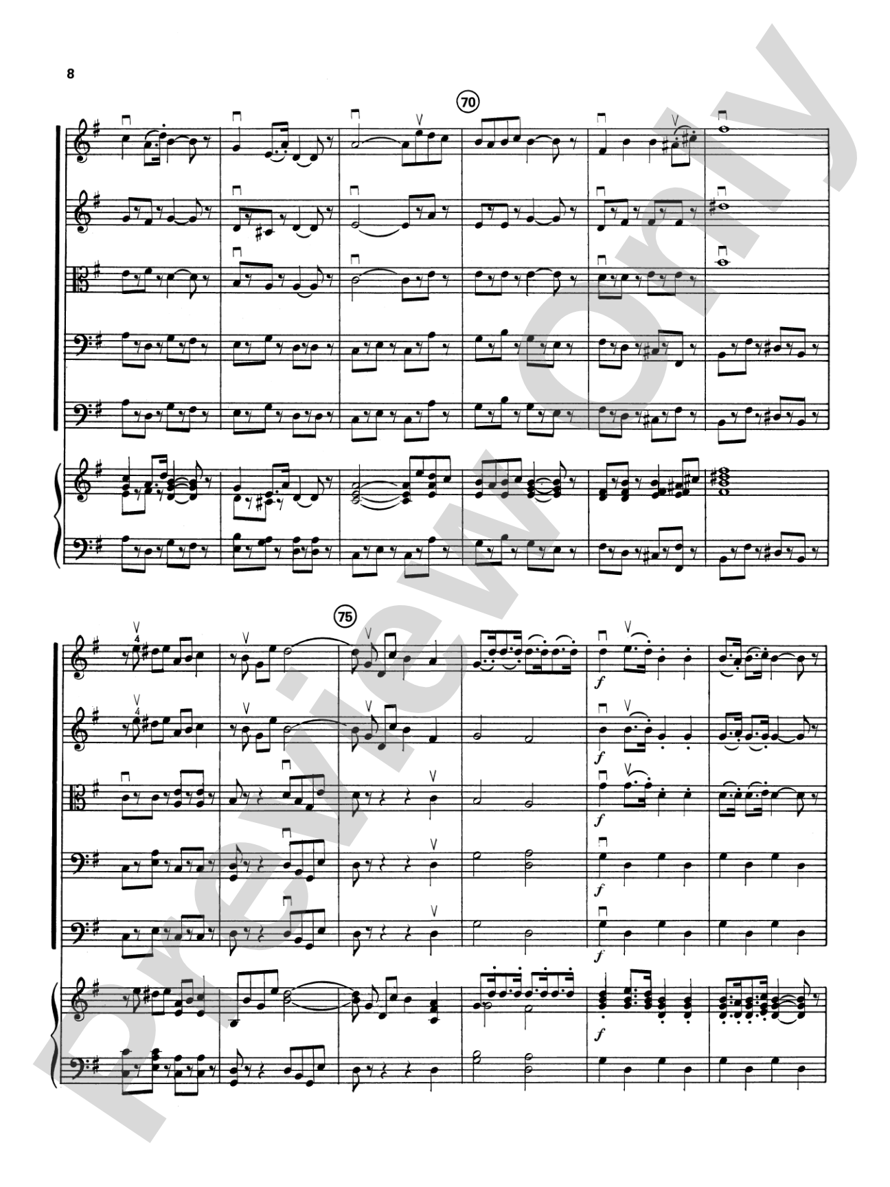 Carmen Suite: String Orchestra Conductor Score & Parts