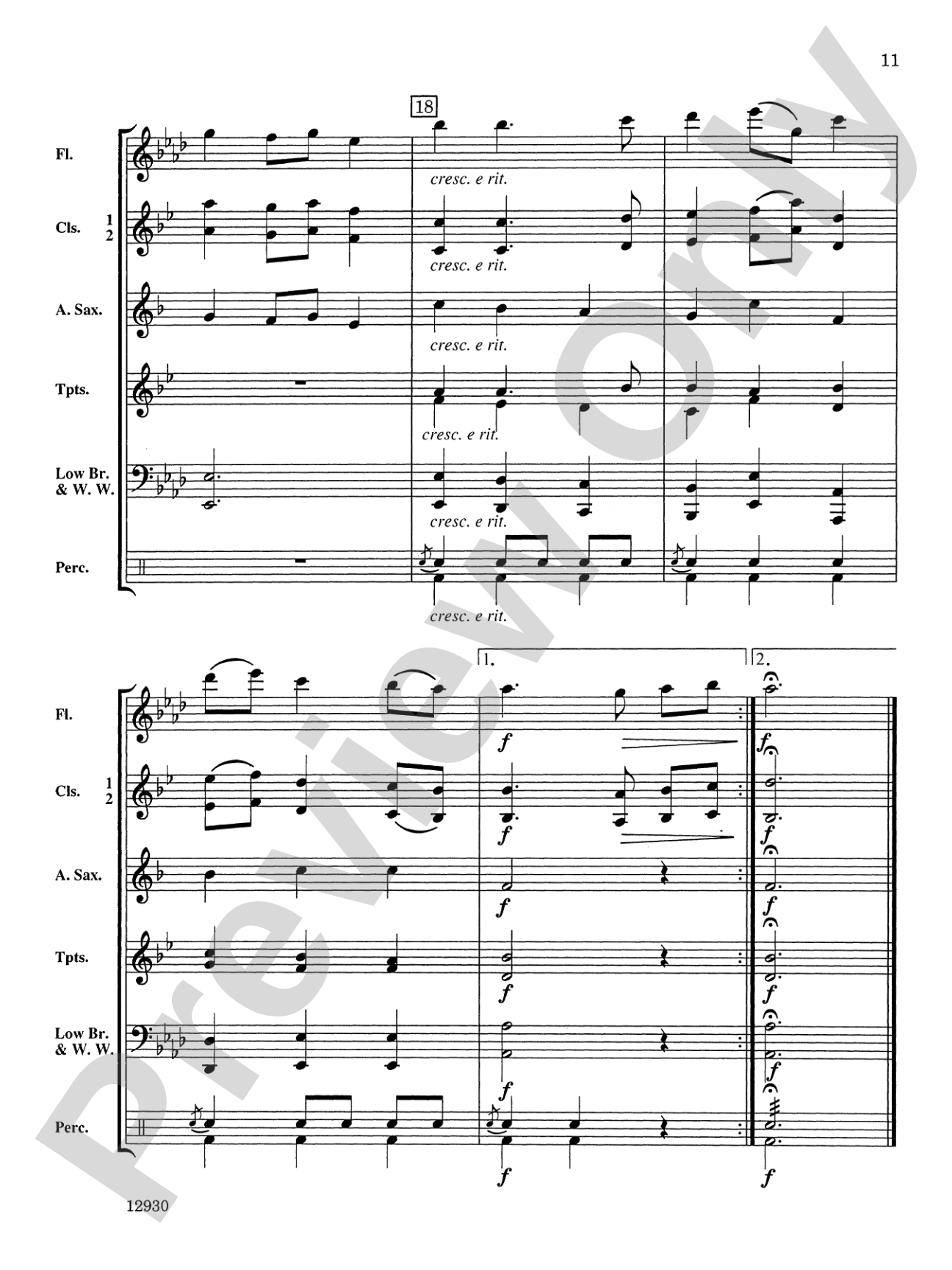 A Suite of Baroque Dances: Concert Band Conductor Score & Parts