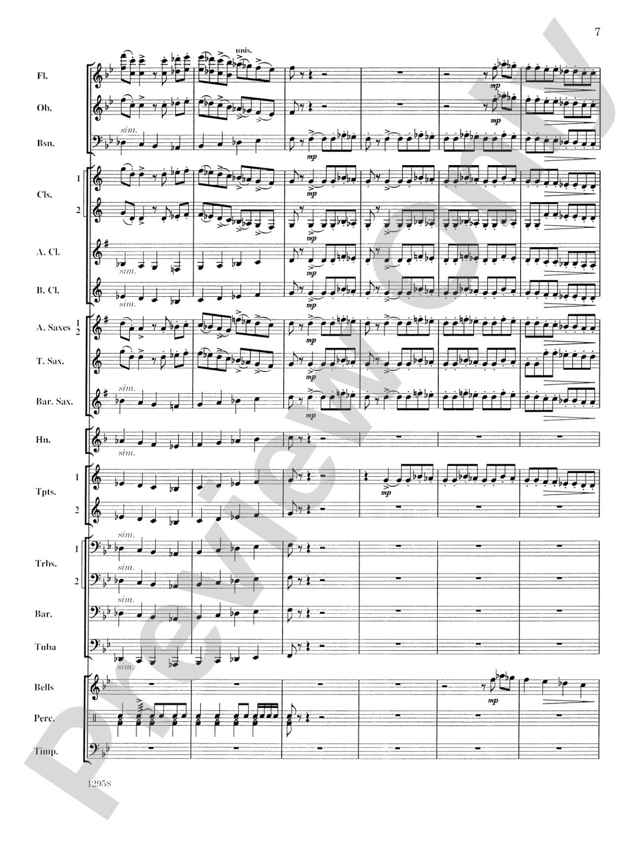 The Santa of Seville: Concert Band Conductor Score & Parts