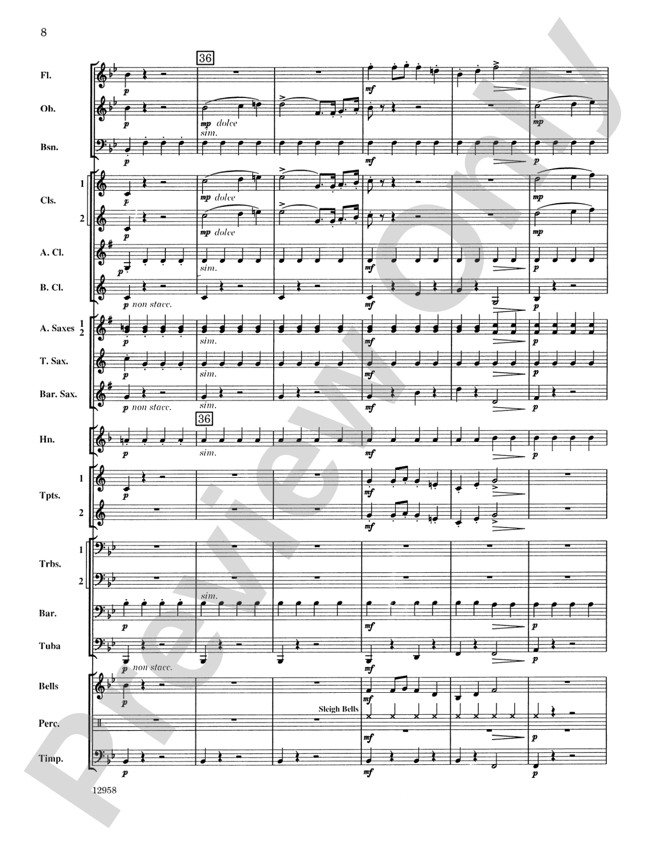 The Santa of Seville: Concert Band Conductor Score & Parts