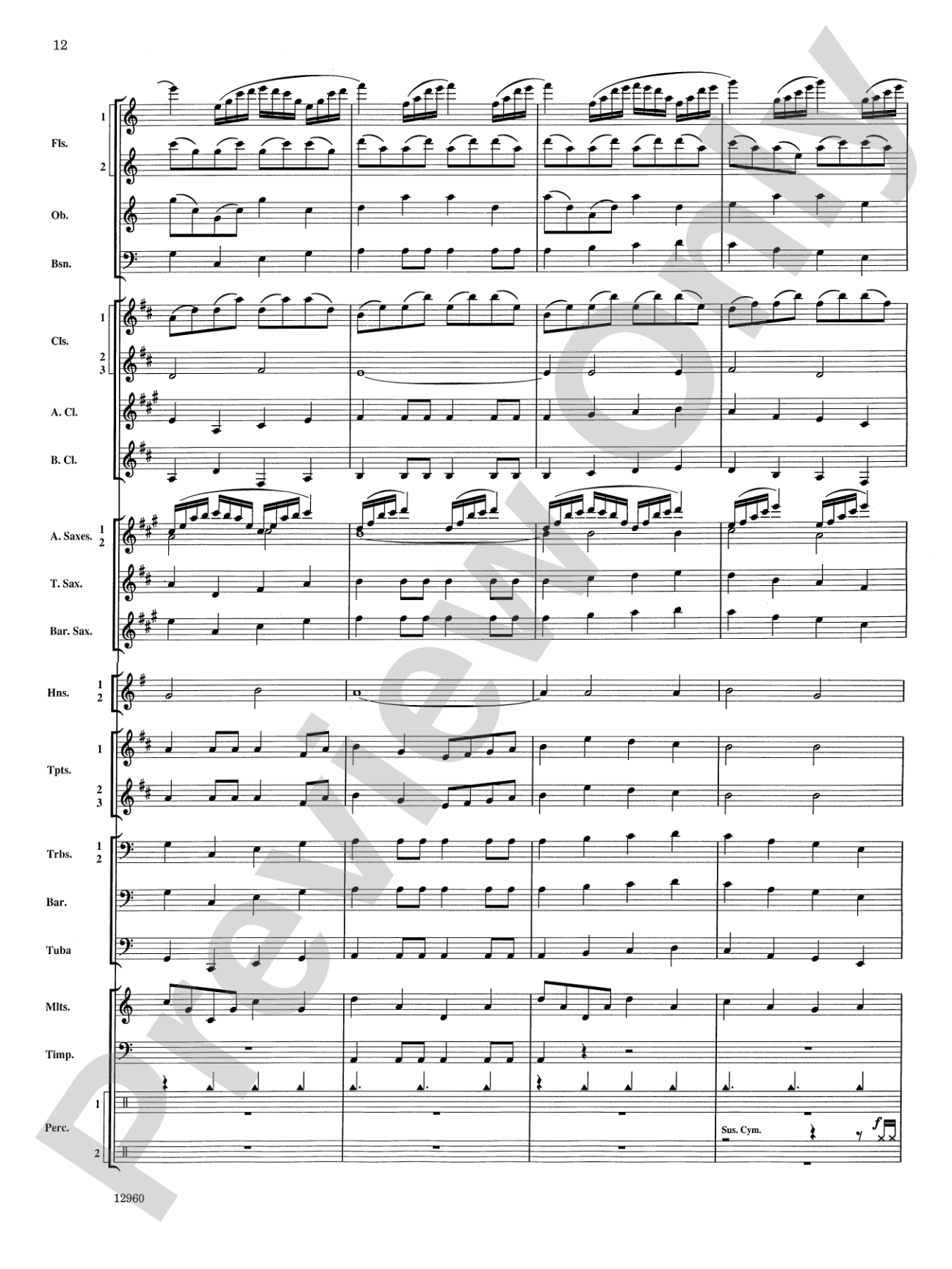 Sailing Songs: Concert Band Conductor Score & Parts