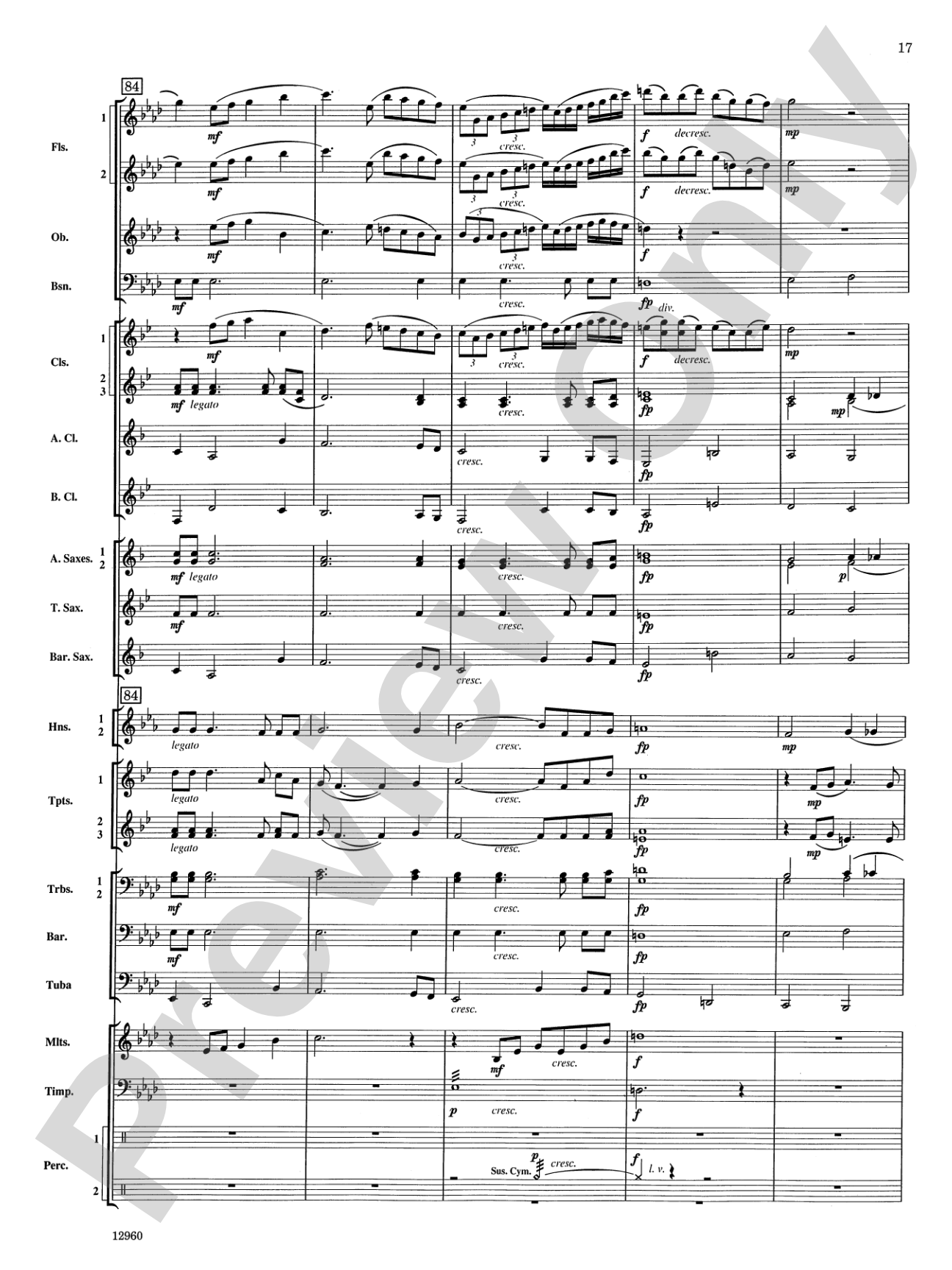 Sailing Songs: Concert Band Conductor Score & Parts