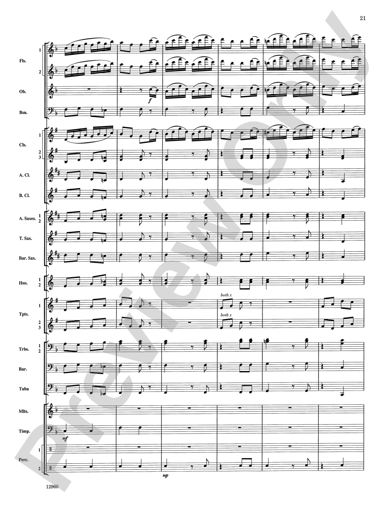 Sailing Songs: Concert Band Conductor Score & Parts