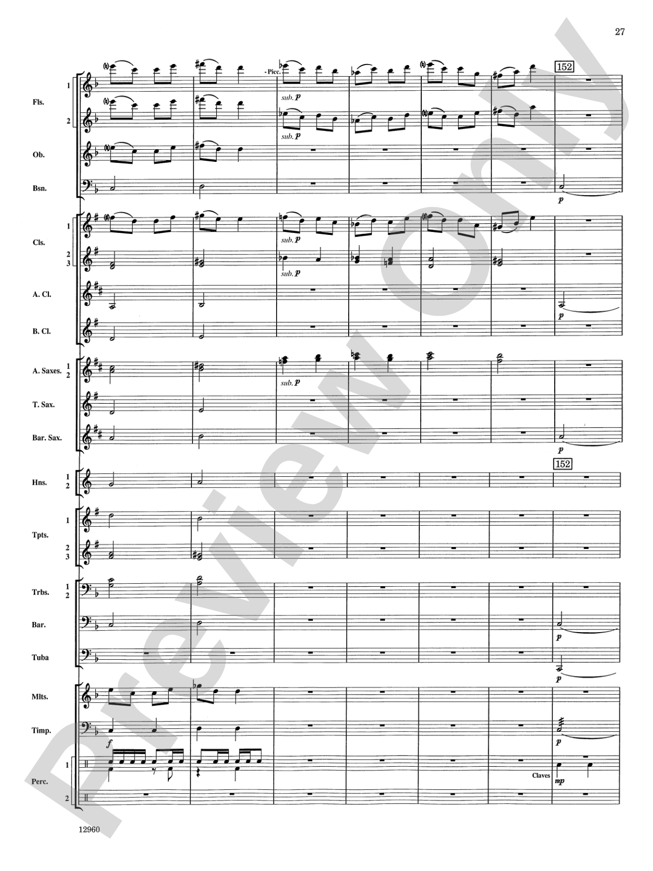Sailing Songs: Concert Band Conductor Score & Parts