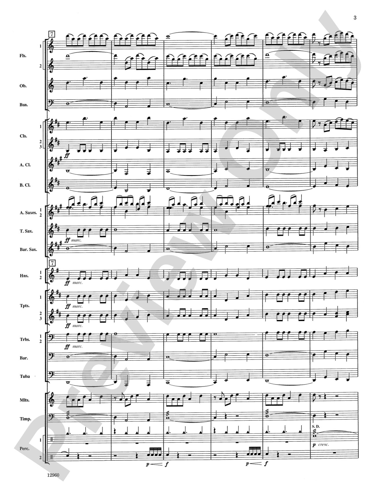 Sailing Songs: Concert Band Conductor Score & Parts