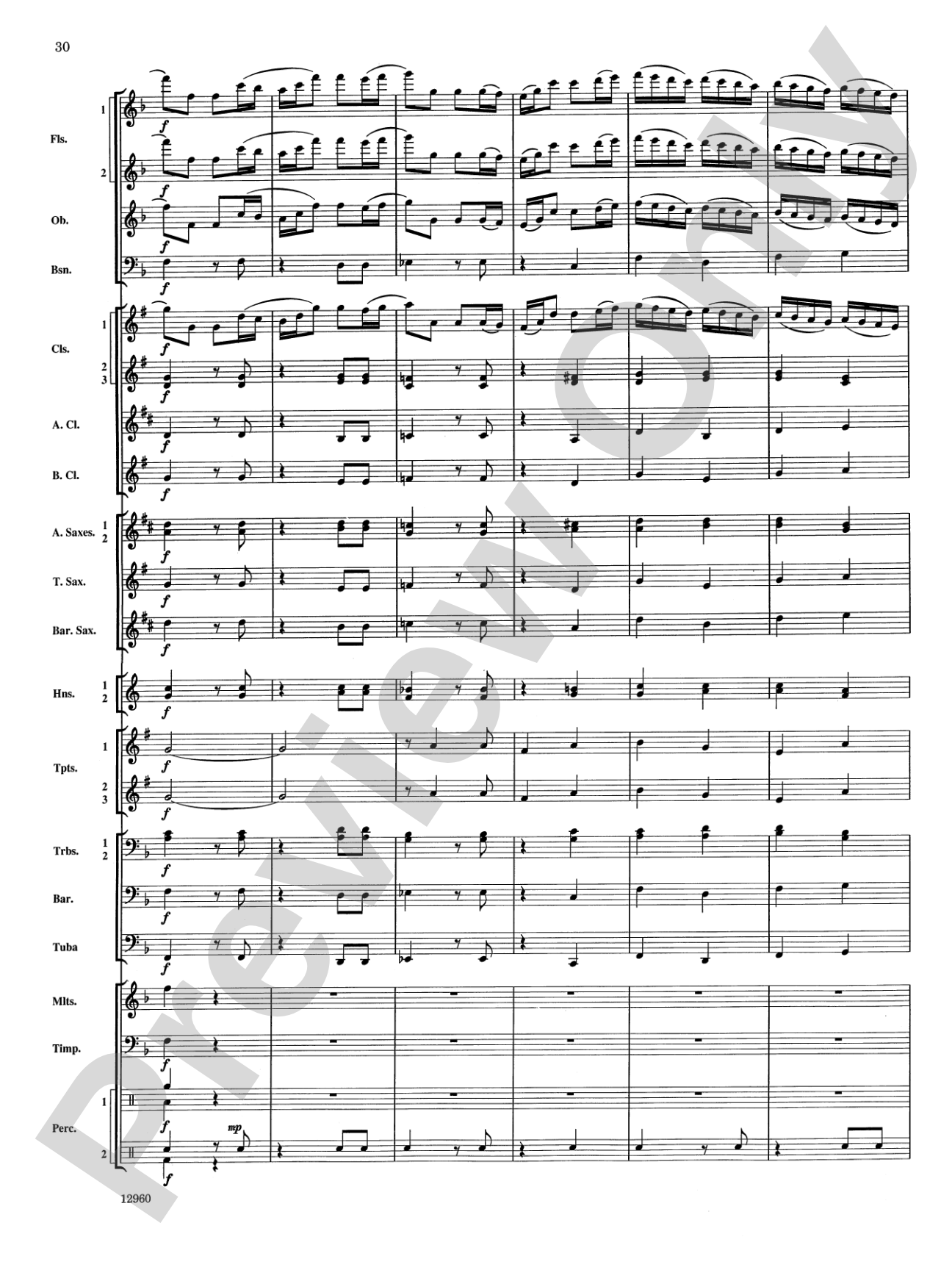 Sailing Songs: Concert Band Conductor Score & Parts