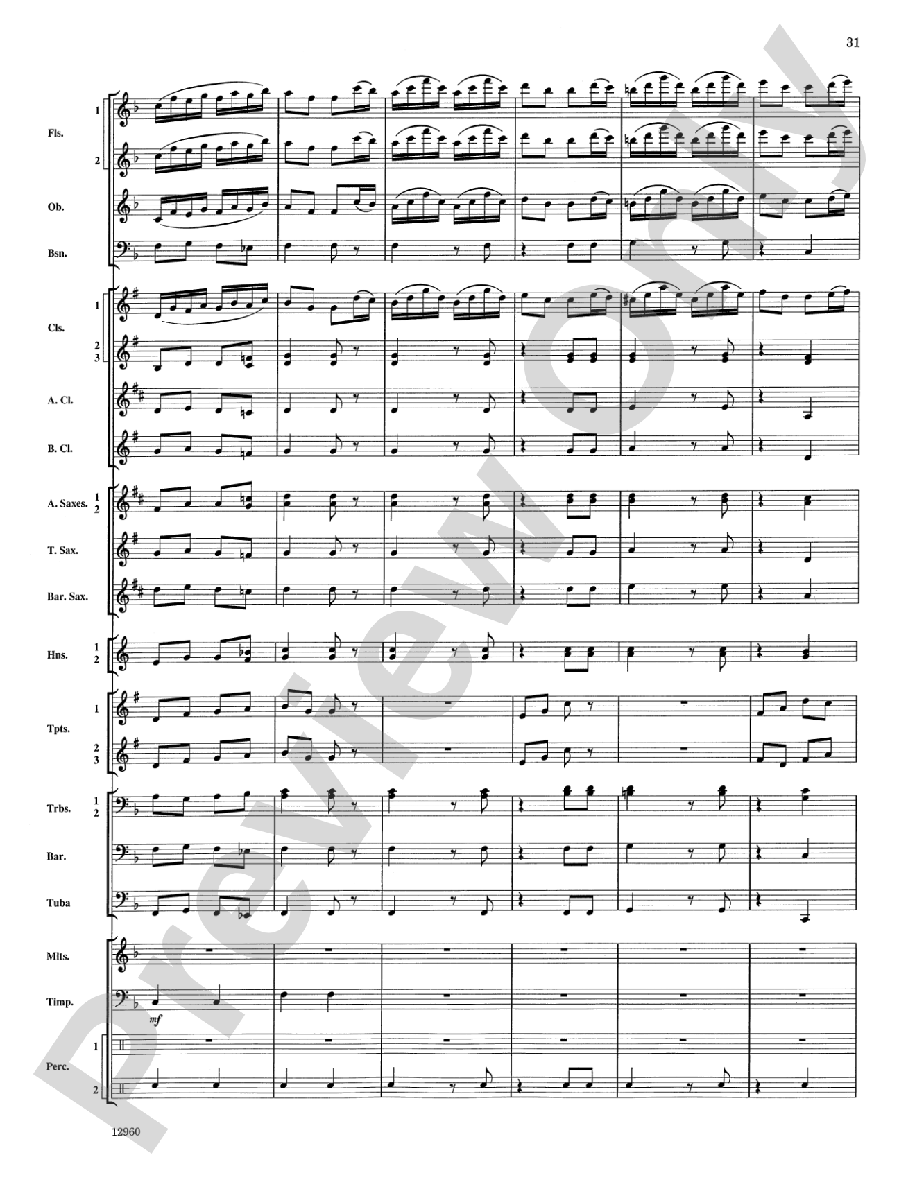 Sailing Songs: Concert Band Conductor Score & Parts