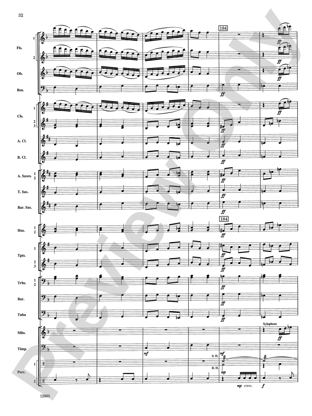 Sailing Songs: Concert Band Conductor Score & Parts