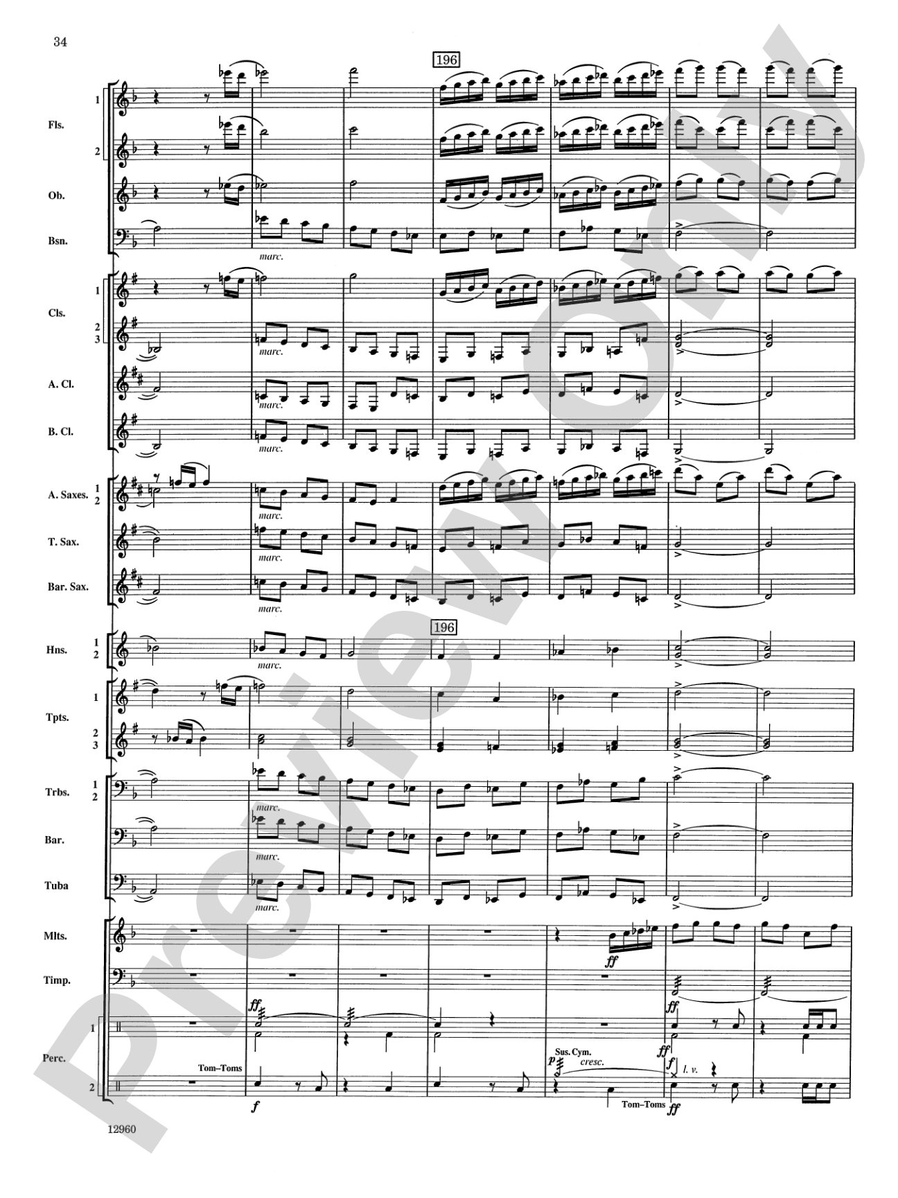 Sailing Songs: Concert Band Conductor Score & Parts