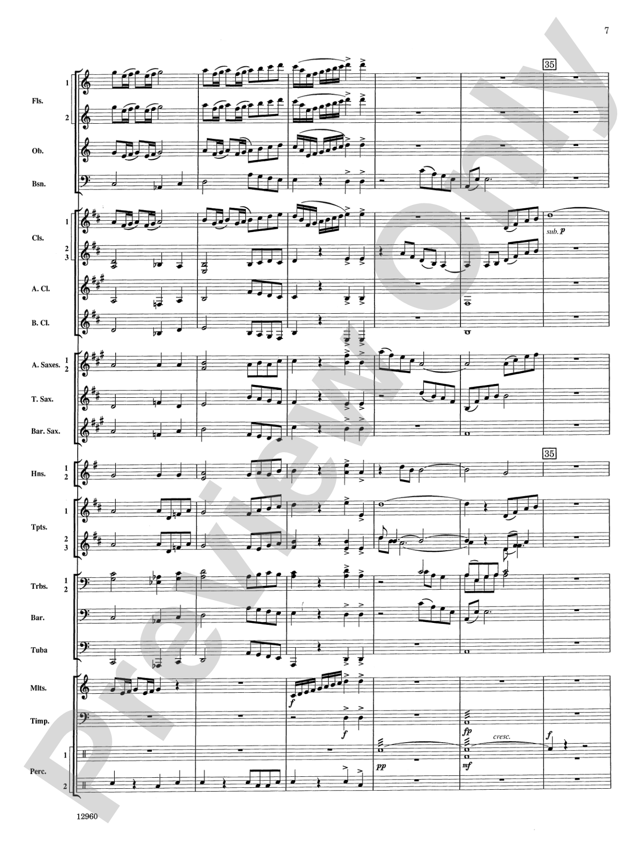 Sailing Songs: Concert Band Conductor Score & Parts