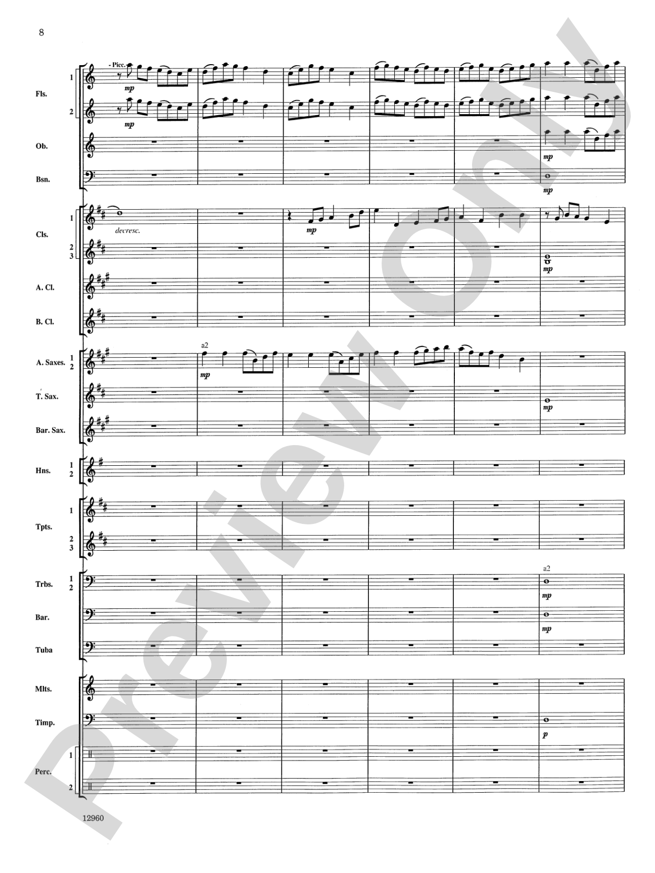 Sailing Songs: Concert Band Conductor Score & Parts