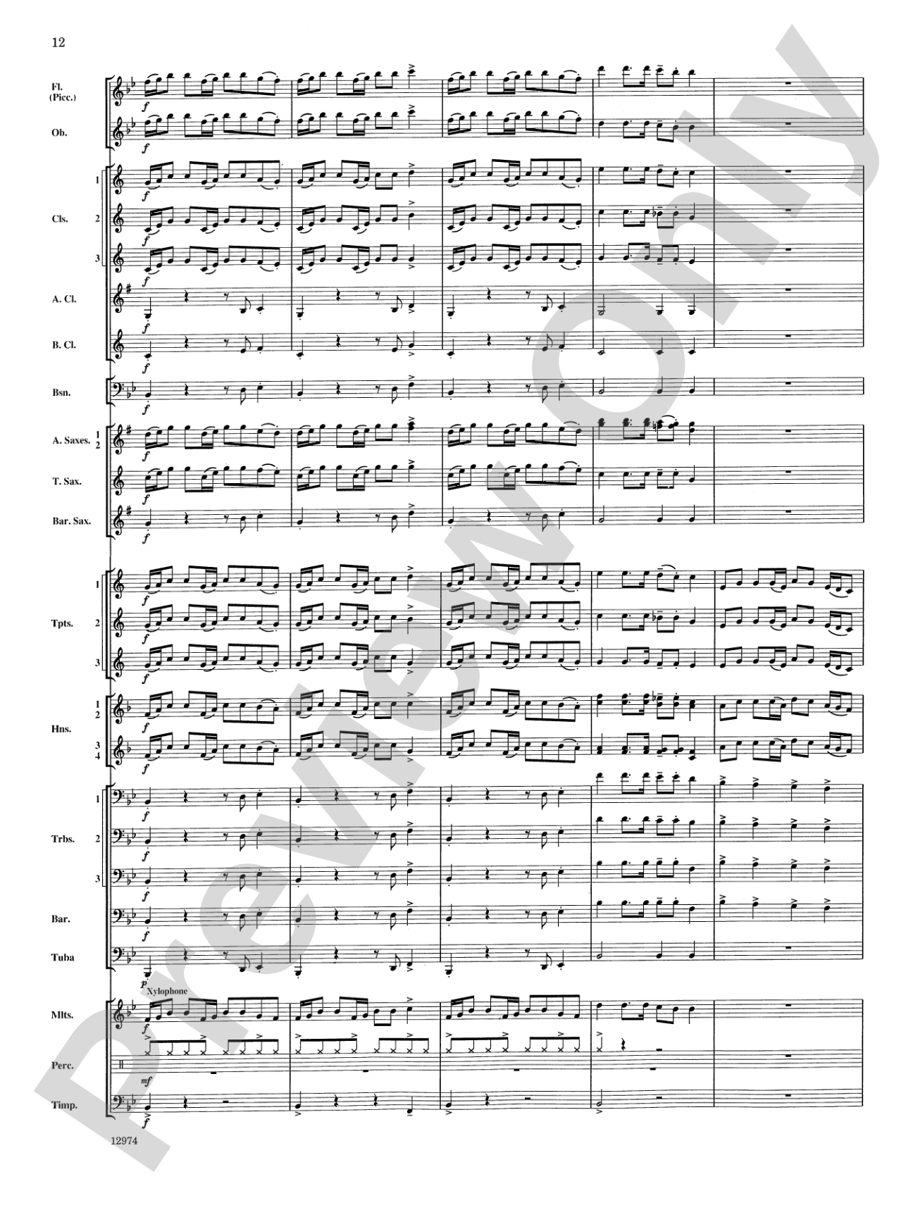 Cumberland Cross: Concert Band Conductor Score & Parts