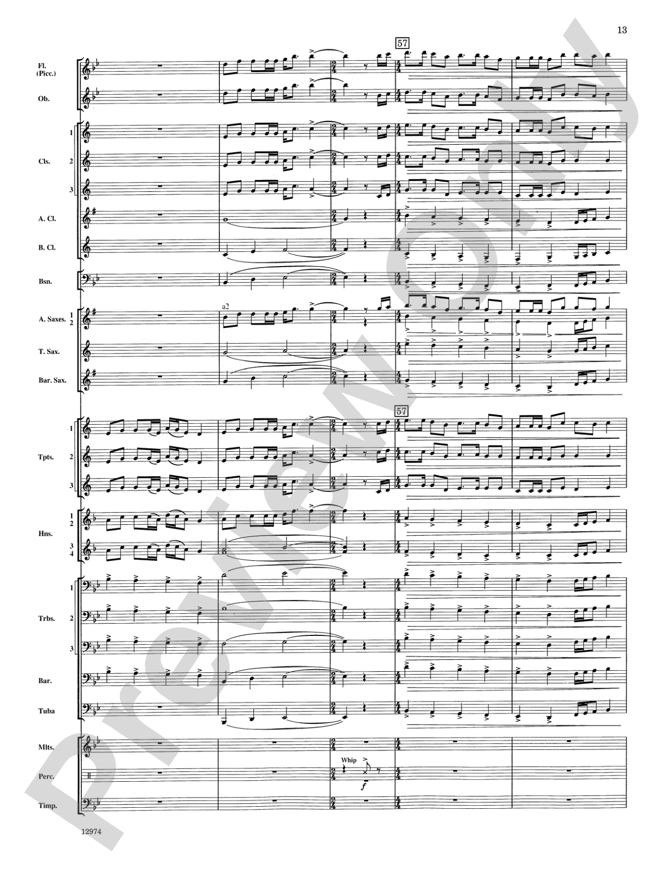 Cumberland Cross: Concert Band Conductor Score & Parts