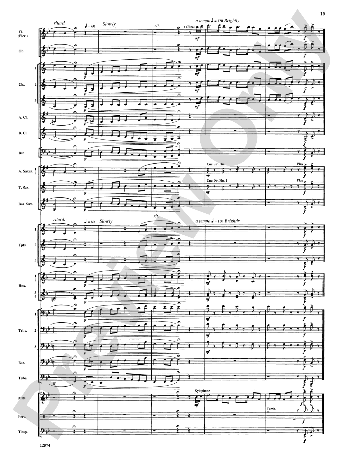 Cumberland Cross: Concert Band Conductor Score & Parts
