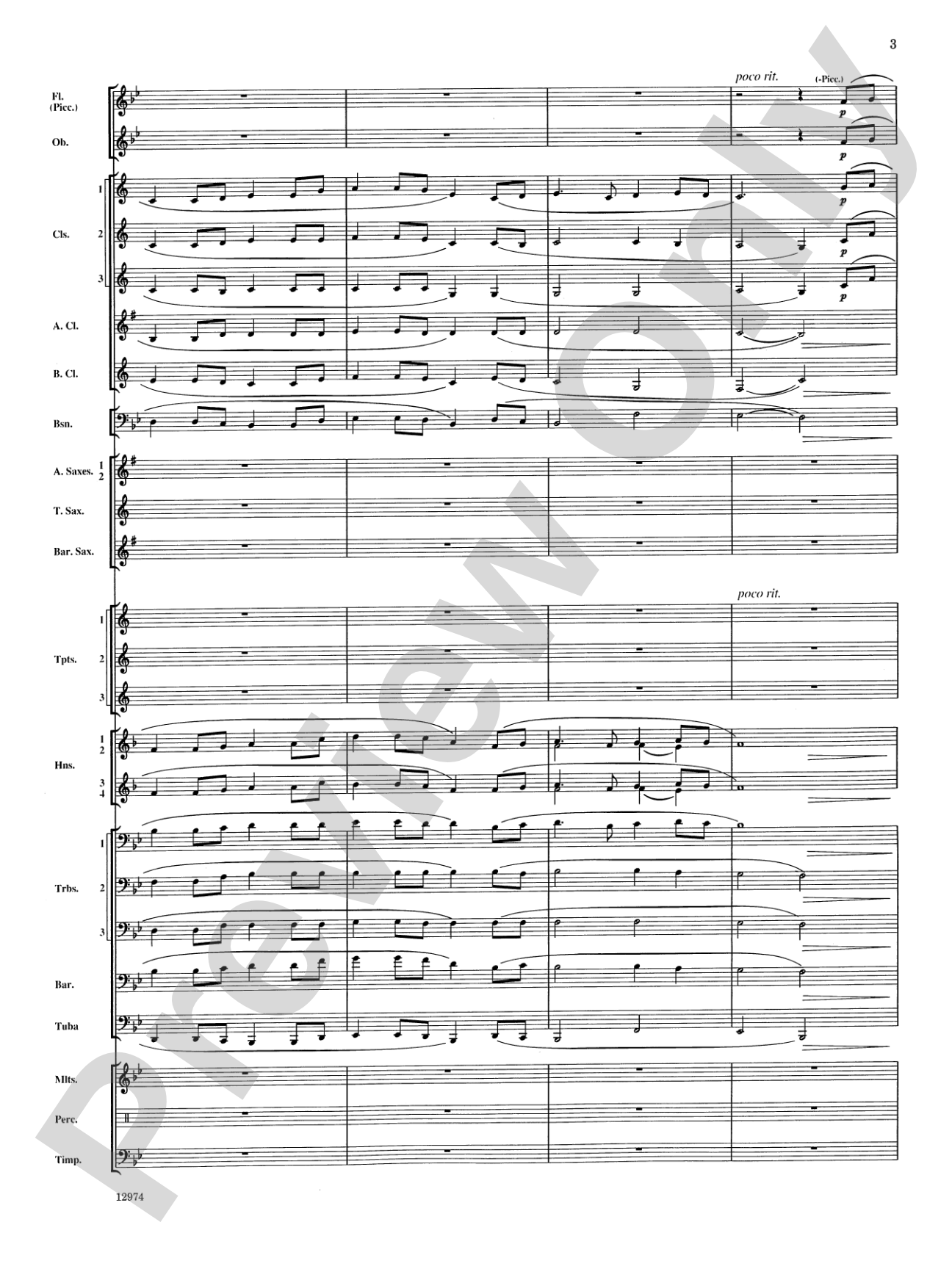 Cumberland Cross: Concert Band Conductor Score & Parts