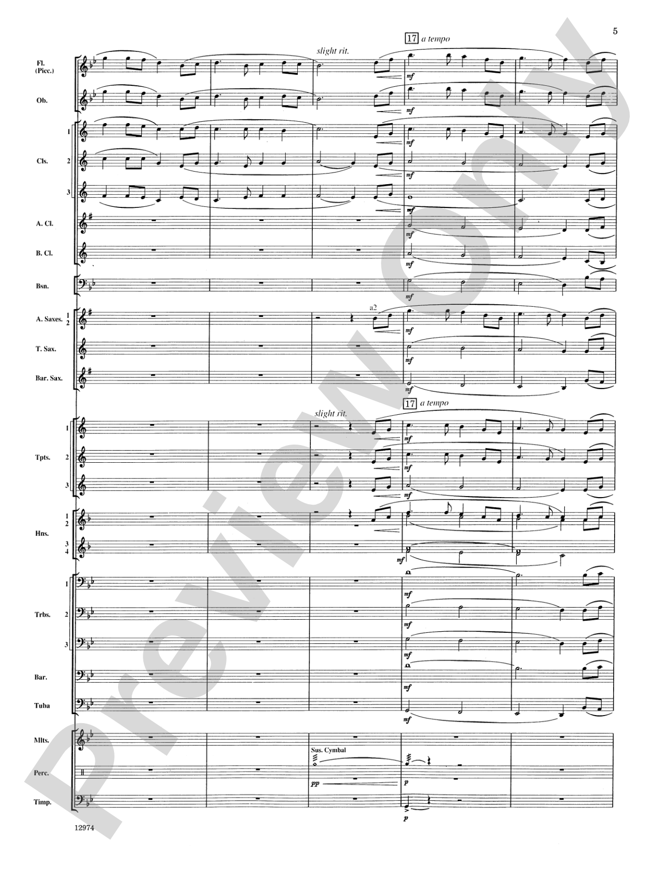 Cumberland Cross: Concert Band Conductor Score & Parts