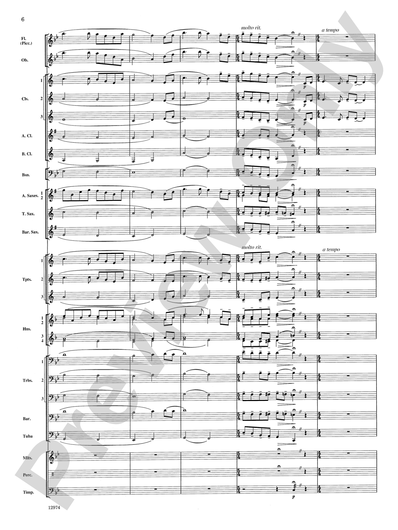 Cumberland Cross: Concert Band Conductor Score & Parts