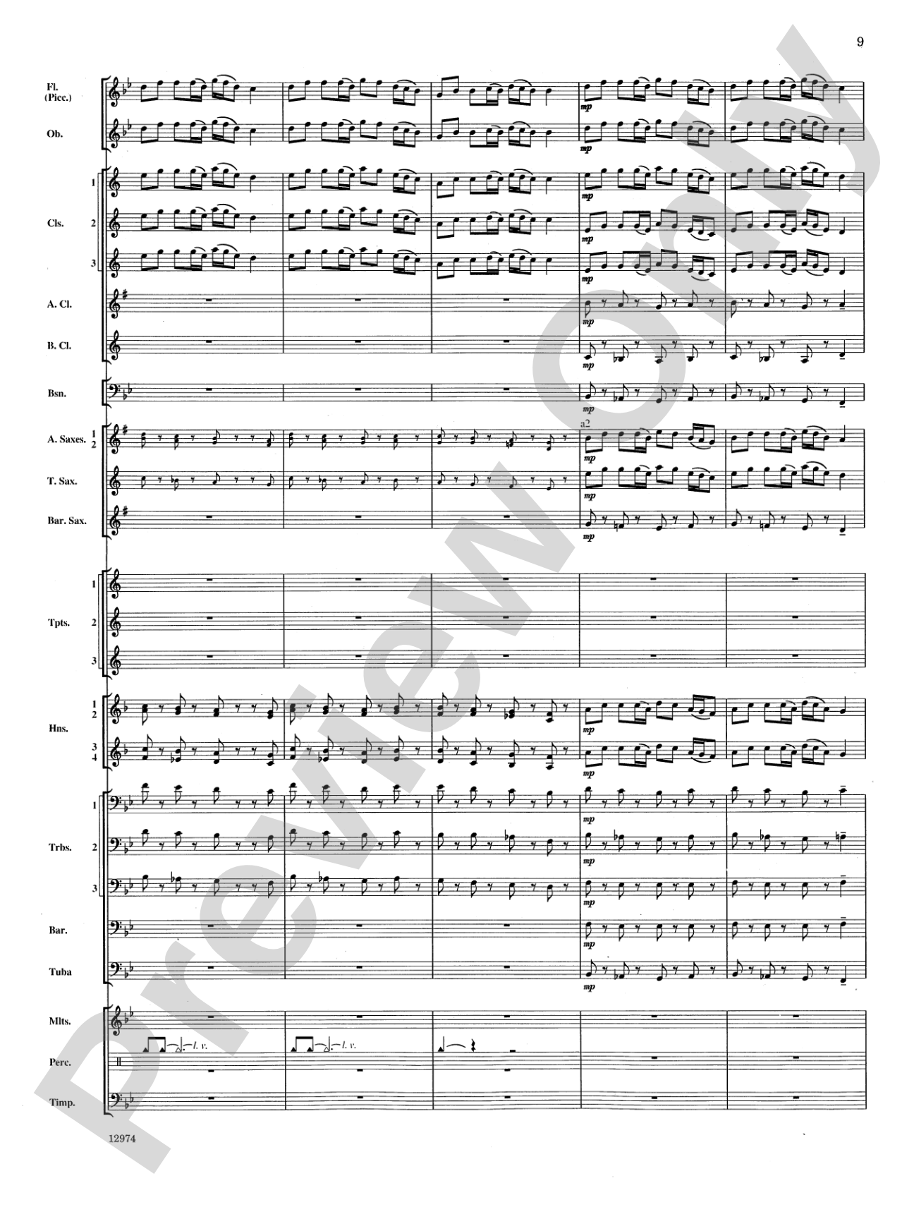 Cumberland Cross: Concert Band Conductor Score & Parts