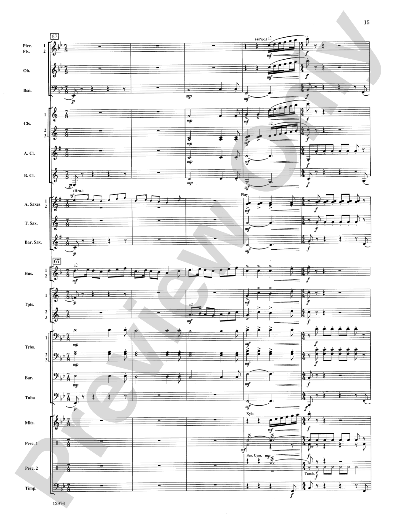 Fantasy on "Yankee Doodle": Concert Band Conductor Score & Parts