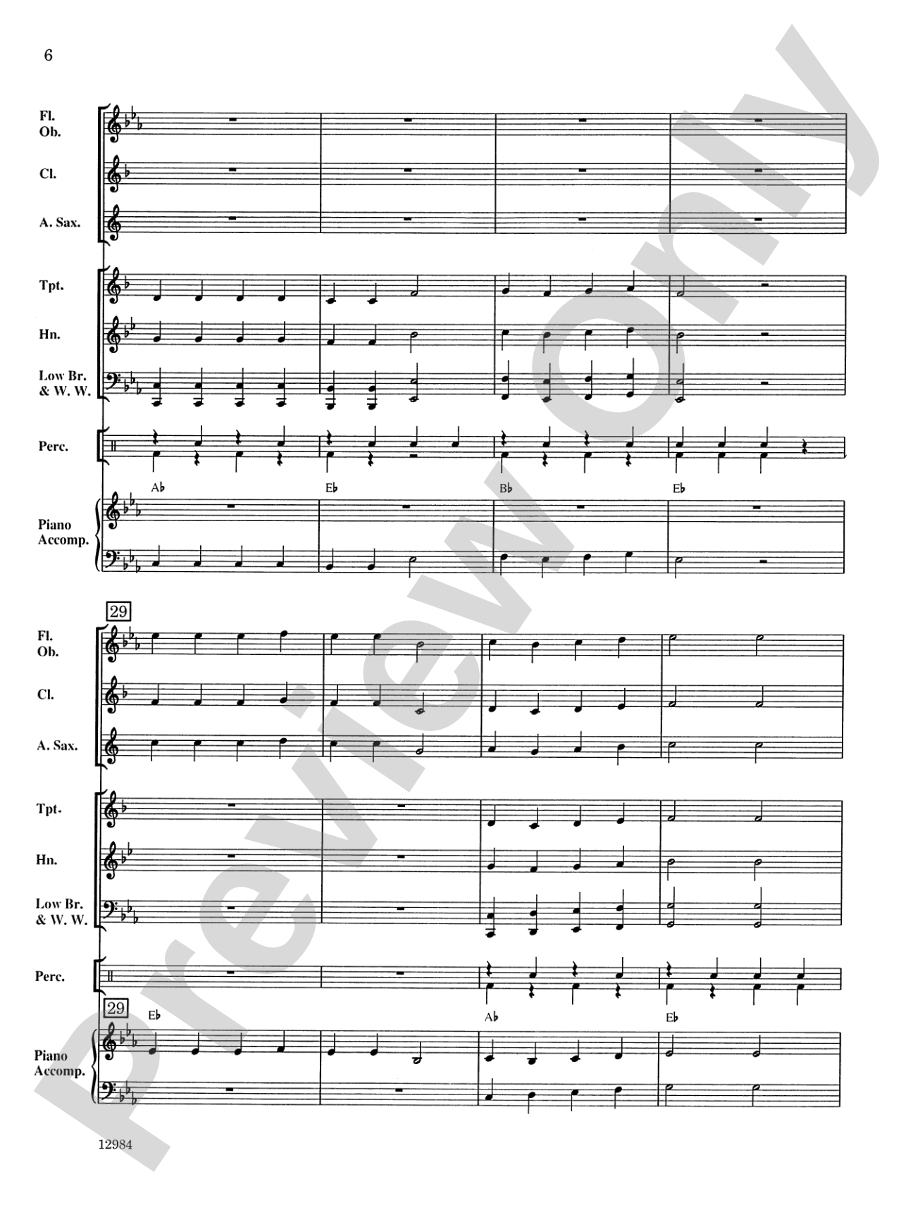 First Christmas March: Concert Band Conductor Score & Parts