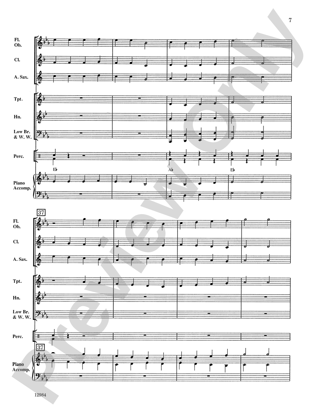First Christmas March: Concert Band Conductor Score & Parts