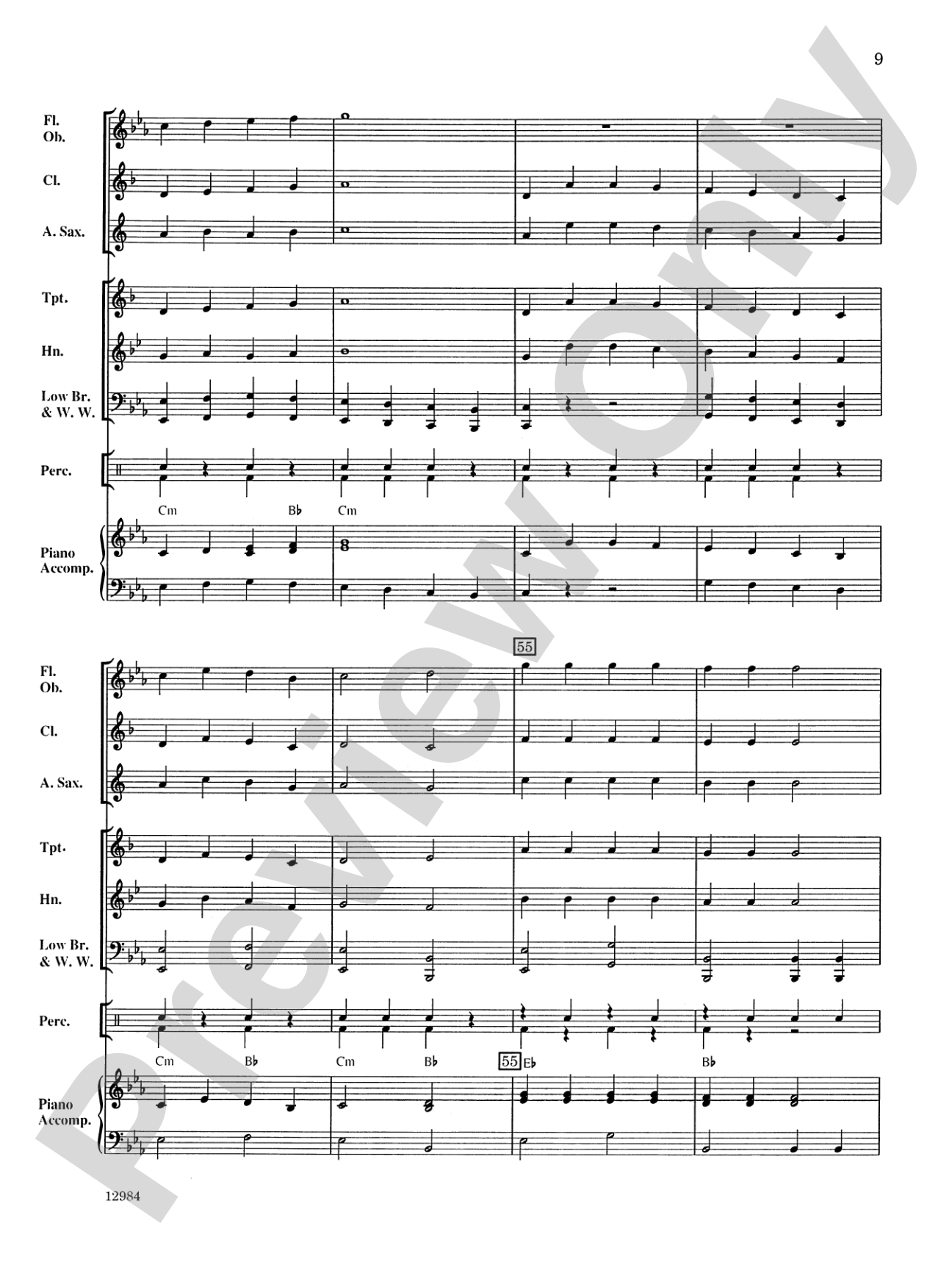 First Christmas March: Concert Band Conductor Score & Parts