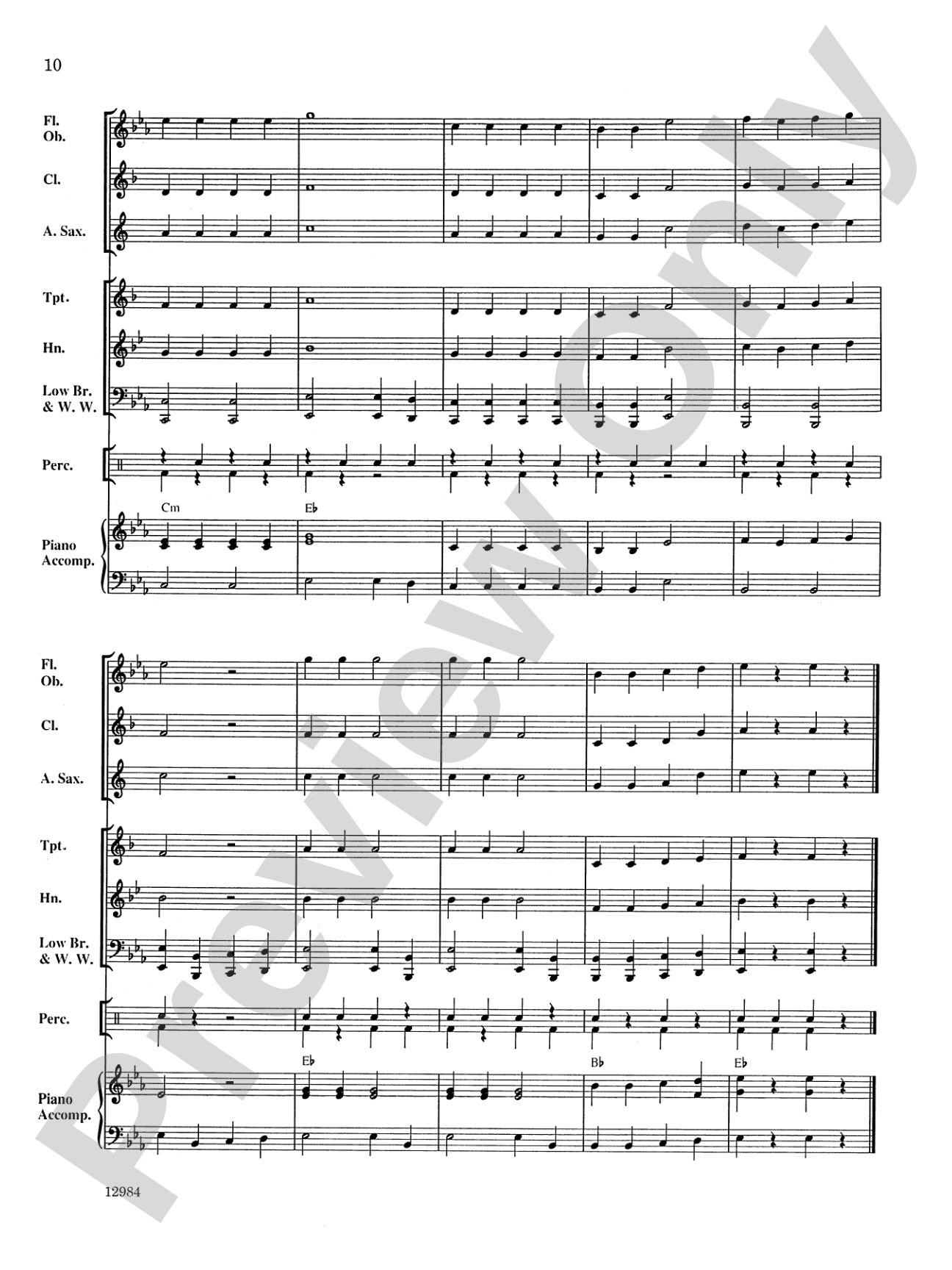 First Christmas March: Concert Band Conductor Score & Parts