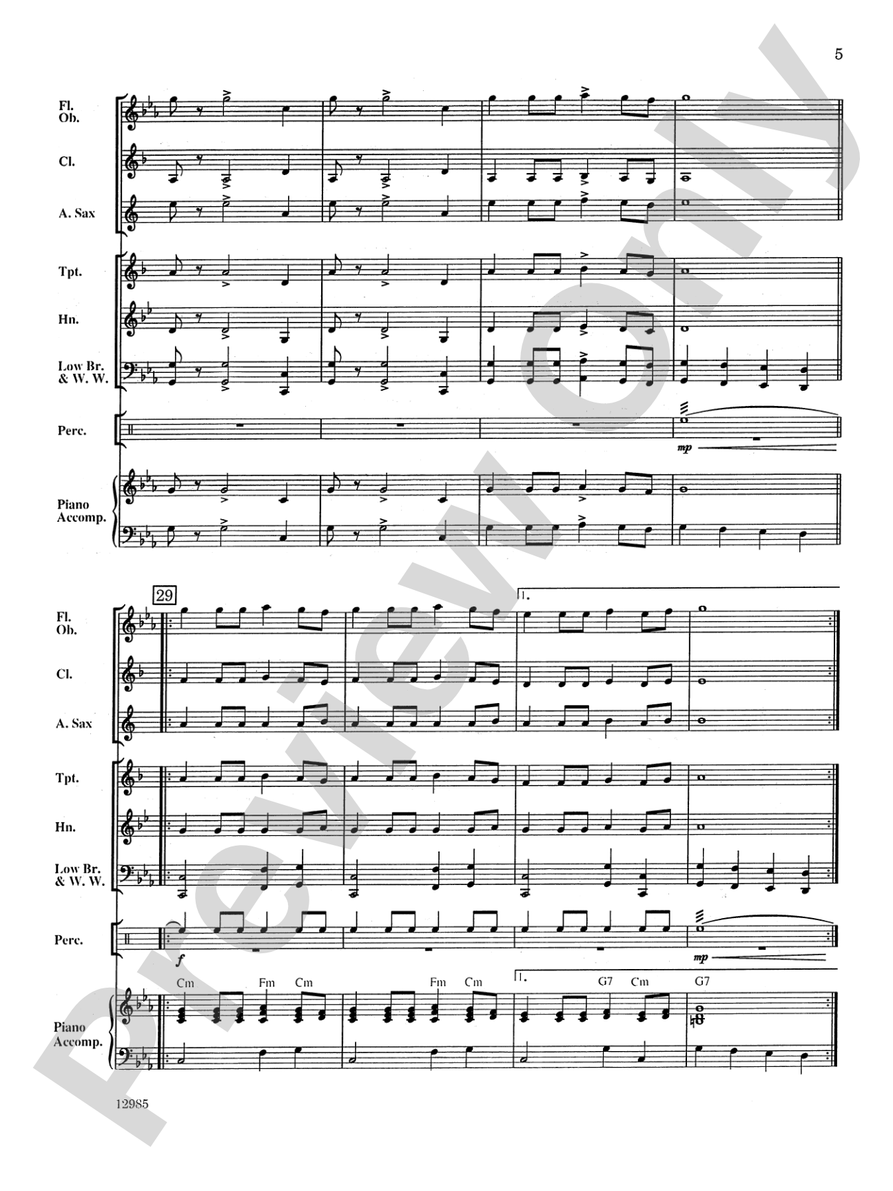 A Chanukah Festival: Concert Band Conductor Score & Parts