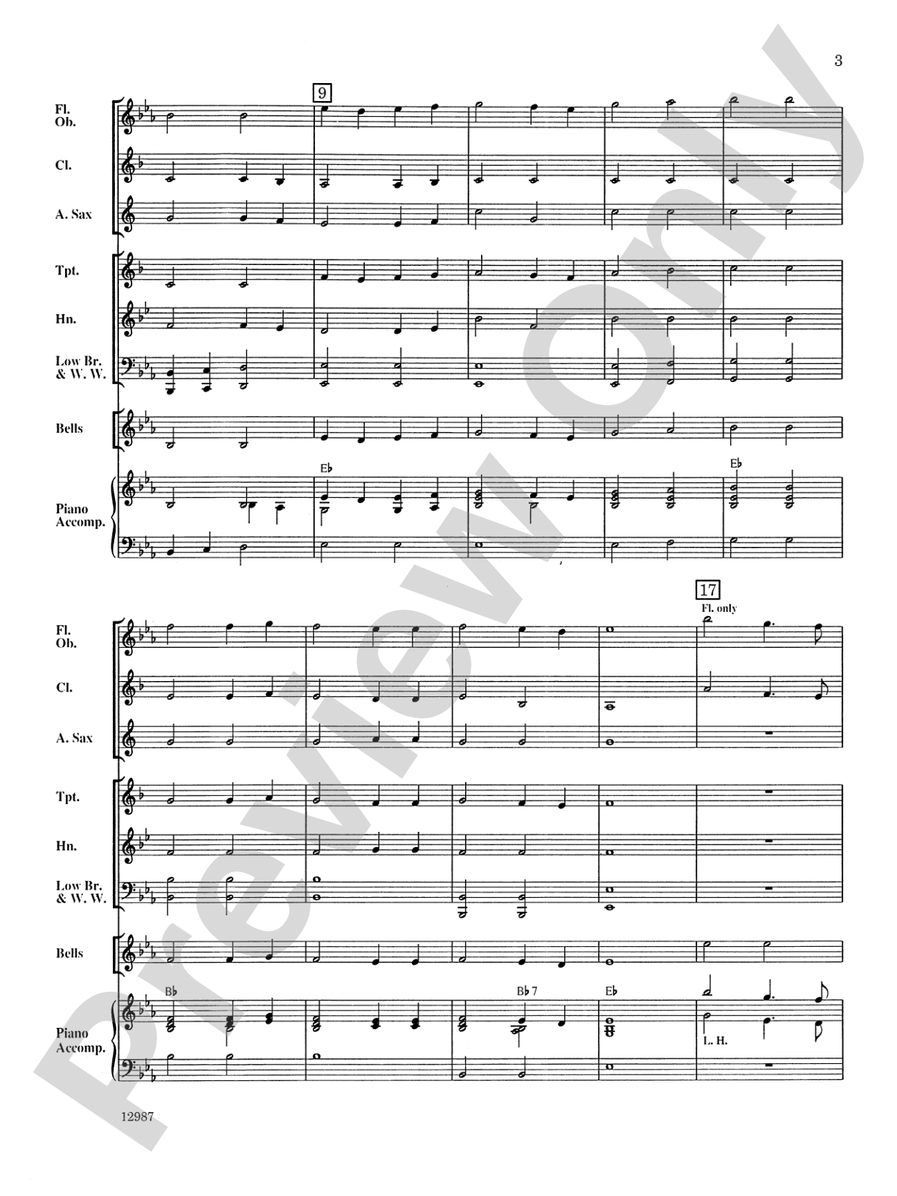 A Shaker Hymn: Concert Band Conductor Score & Parts
