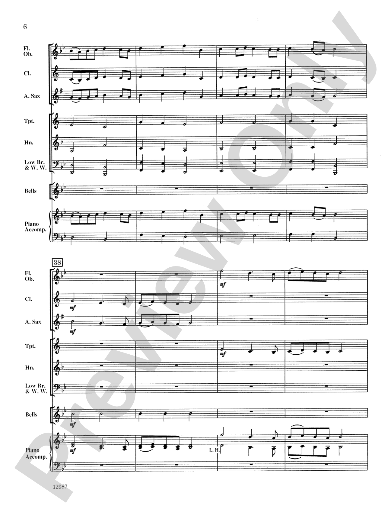 A Shaker Hymn: Concert Band Conductor Score & Parts