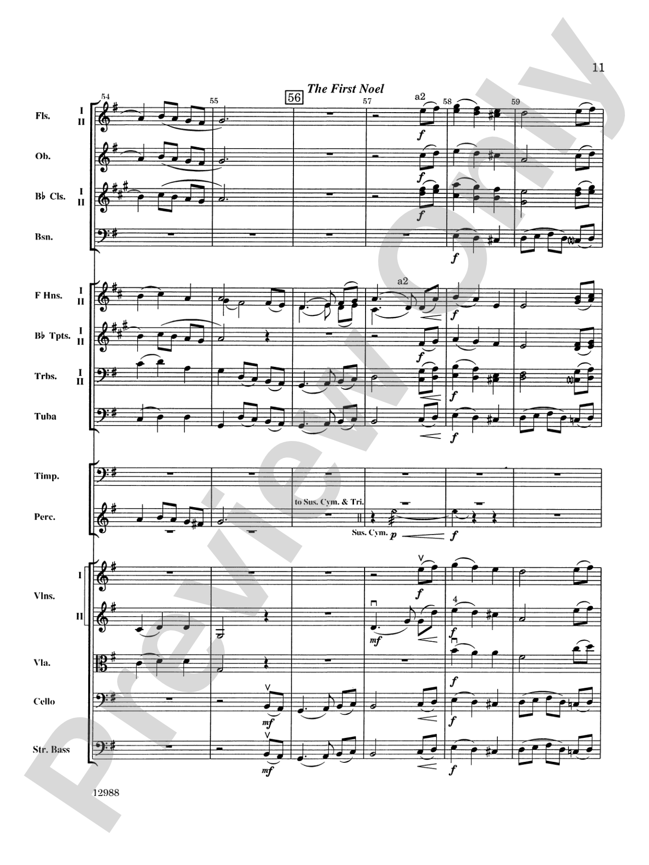 A Bach Christmas: Full Orchestra Conductor Score & Parts