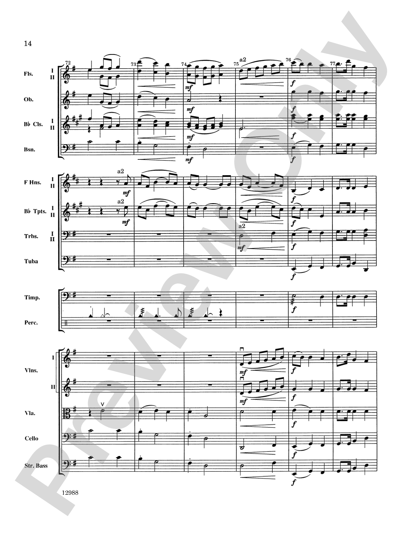 A Bach Christmas: Full Orchestra Conductor Score & Parts