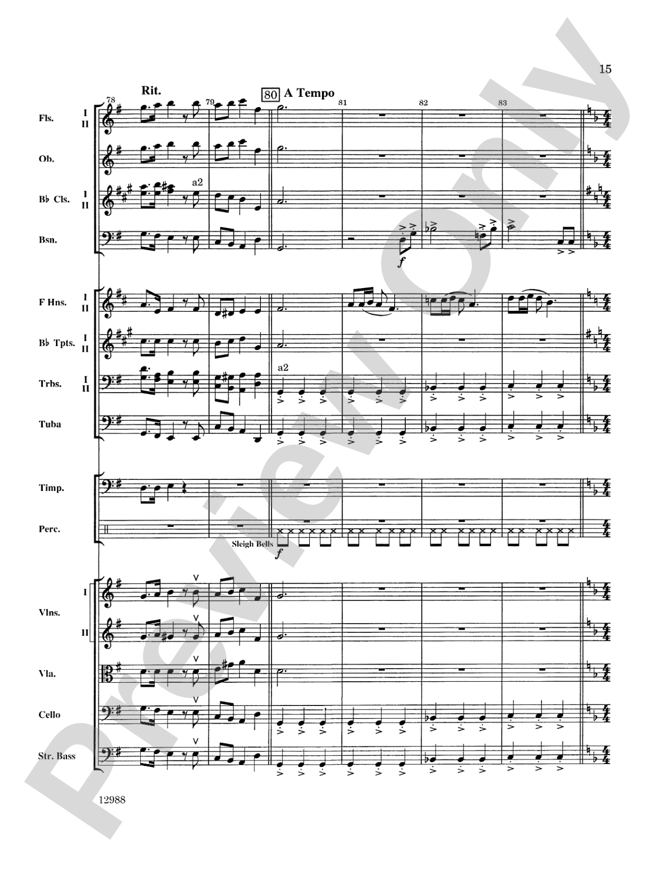 A Bach Christmas: Full Orchestra Conductor Score & Parts