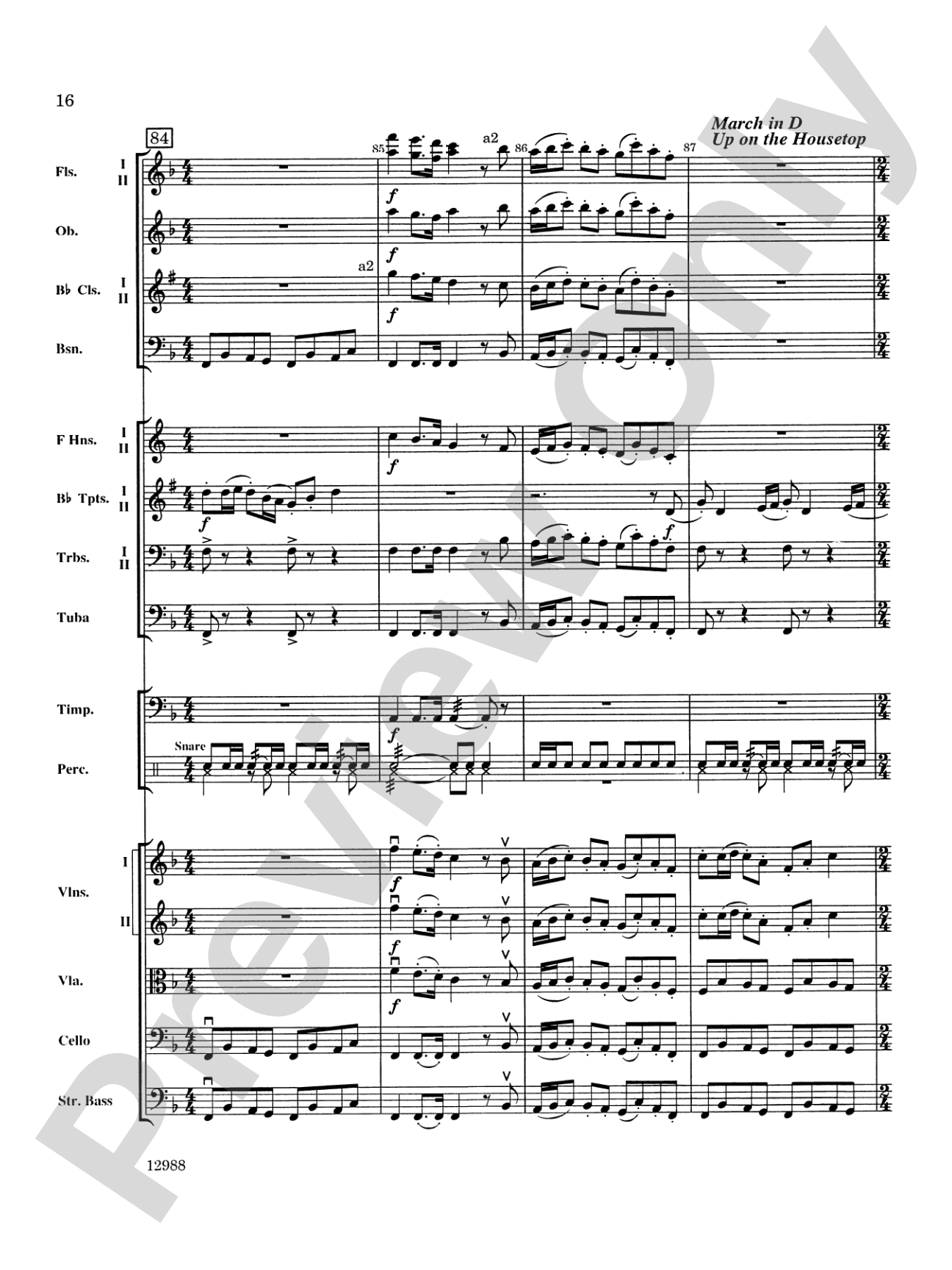 A Bach Christmas: Full Orchestra Conductor Score & Parts