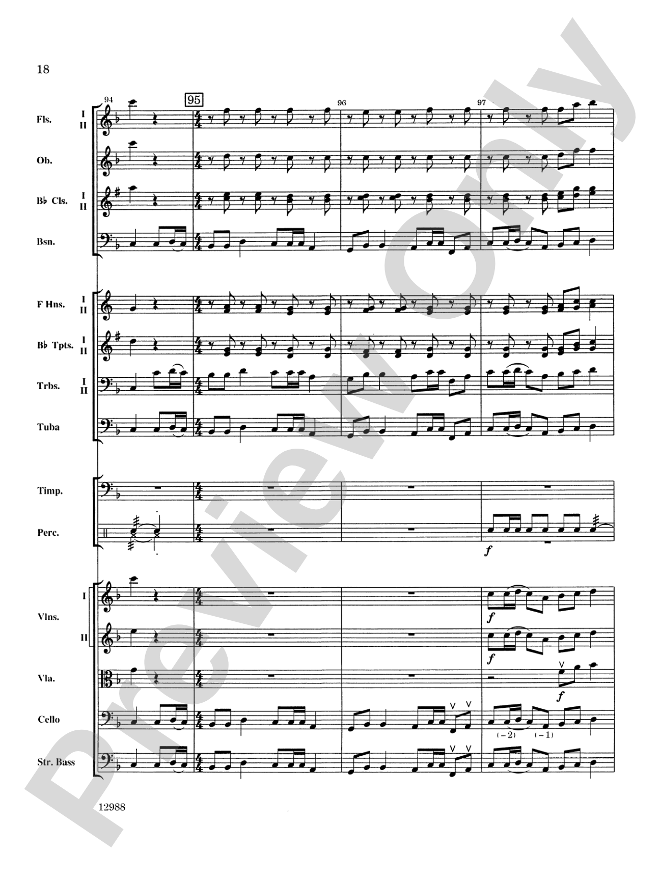 A Bach Christmas: Full Orchestra Conductor Score & Parts