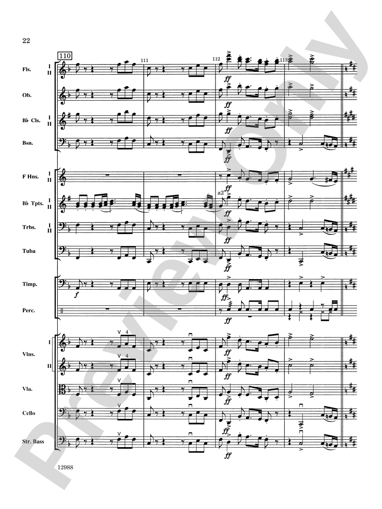 A Bach Christmas: Full Orchestra Conductor Score & Parts