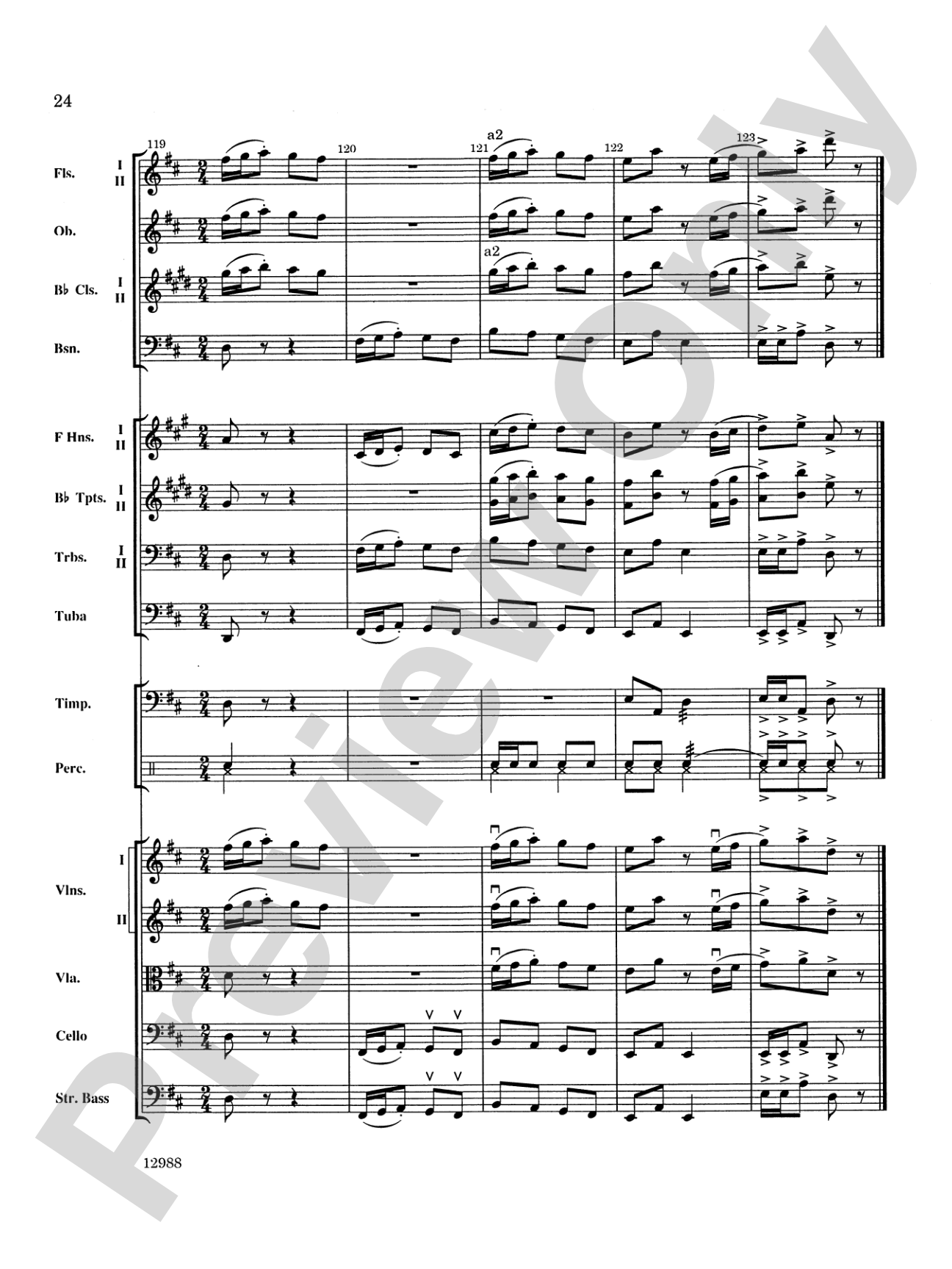 A Bach Christmas: Full Orchestra Conductor Score & Parts