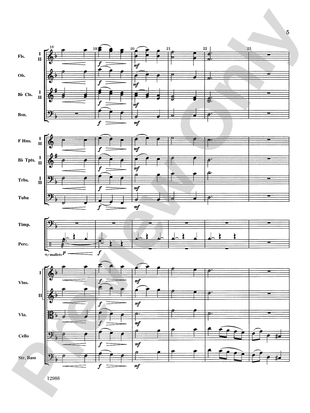 A Bach Christmas: Full Orchestra Conductor Score & Parts