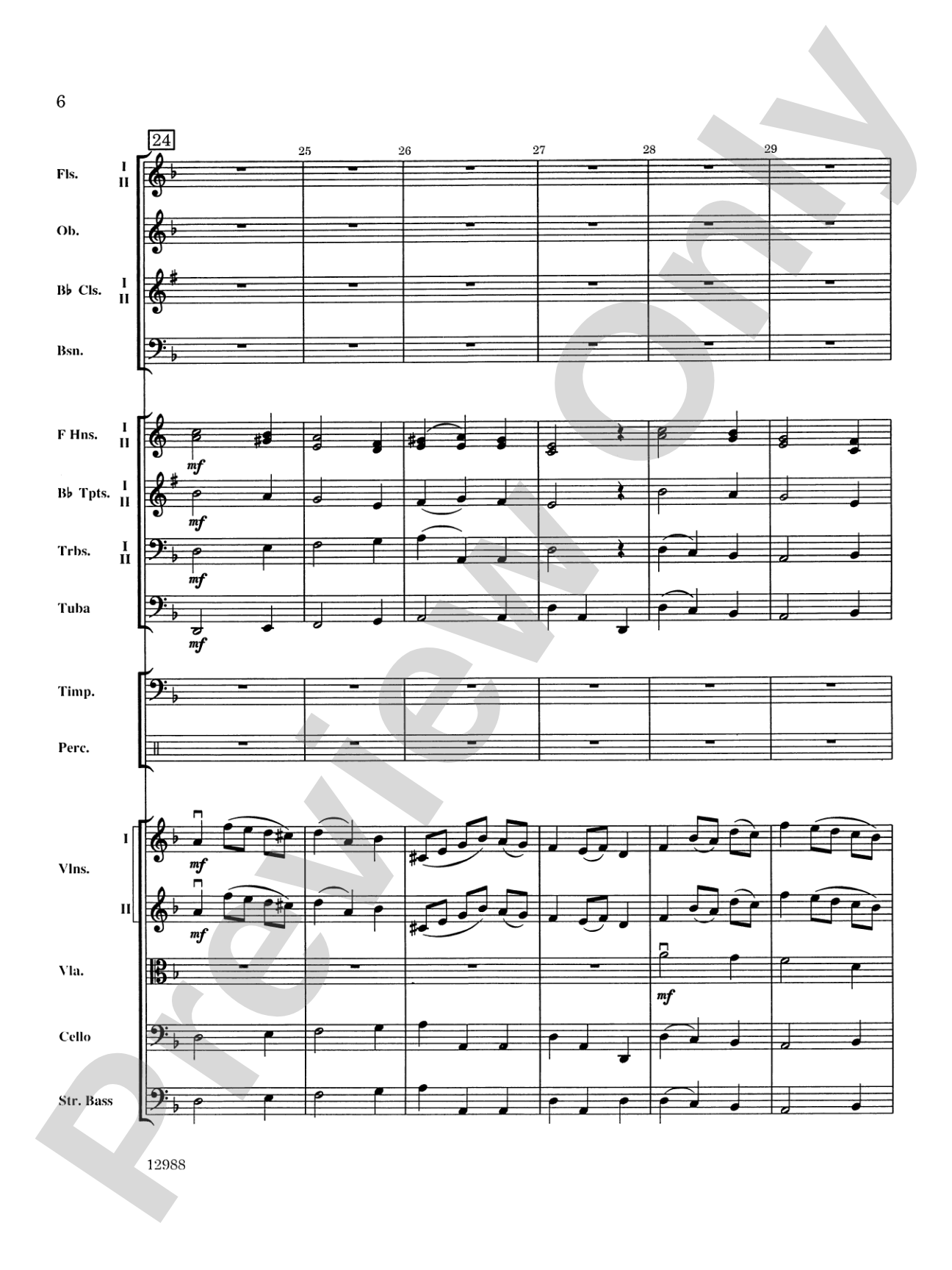A Bach Christmas: Full Orchestra Conductor Score & Parts