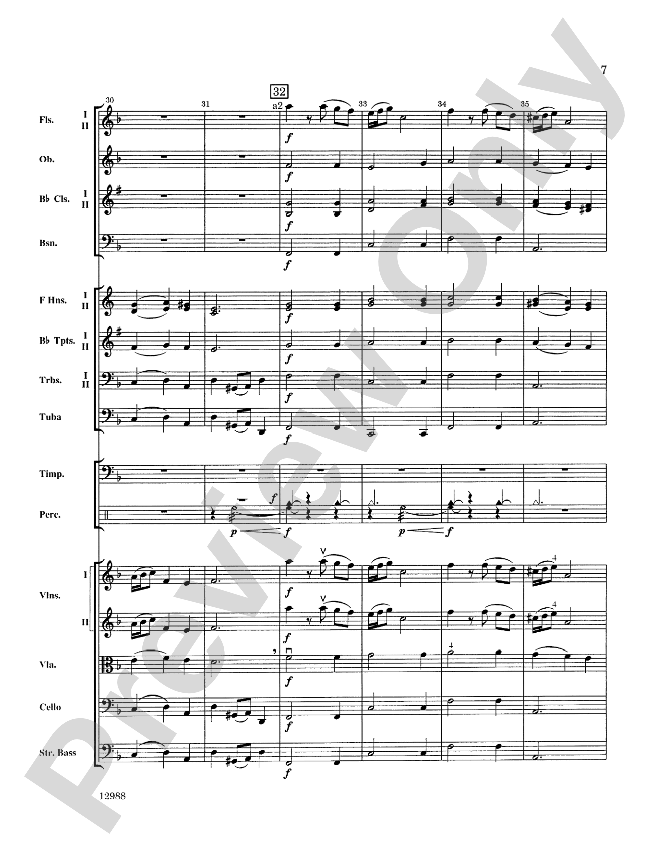 A Bach Christmas: Full Orchestra Conductor Score & Parts