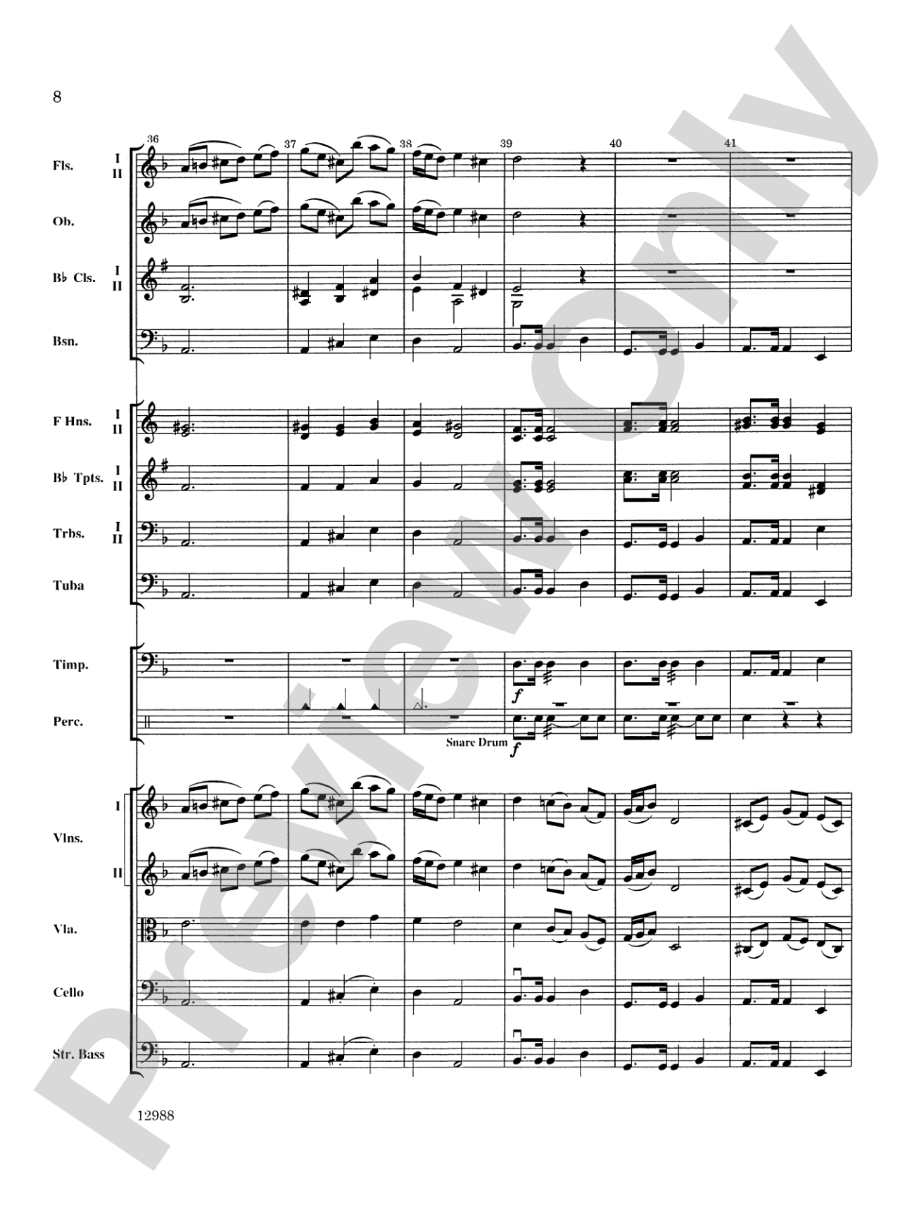 A Bach Christmas: Full Orchestra Conductor Score & Parts