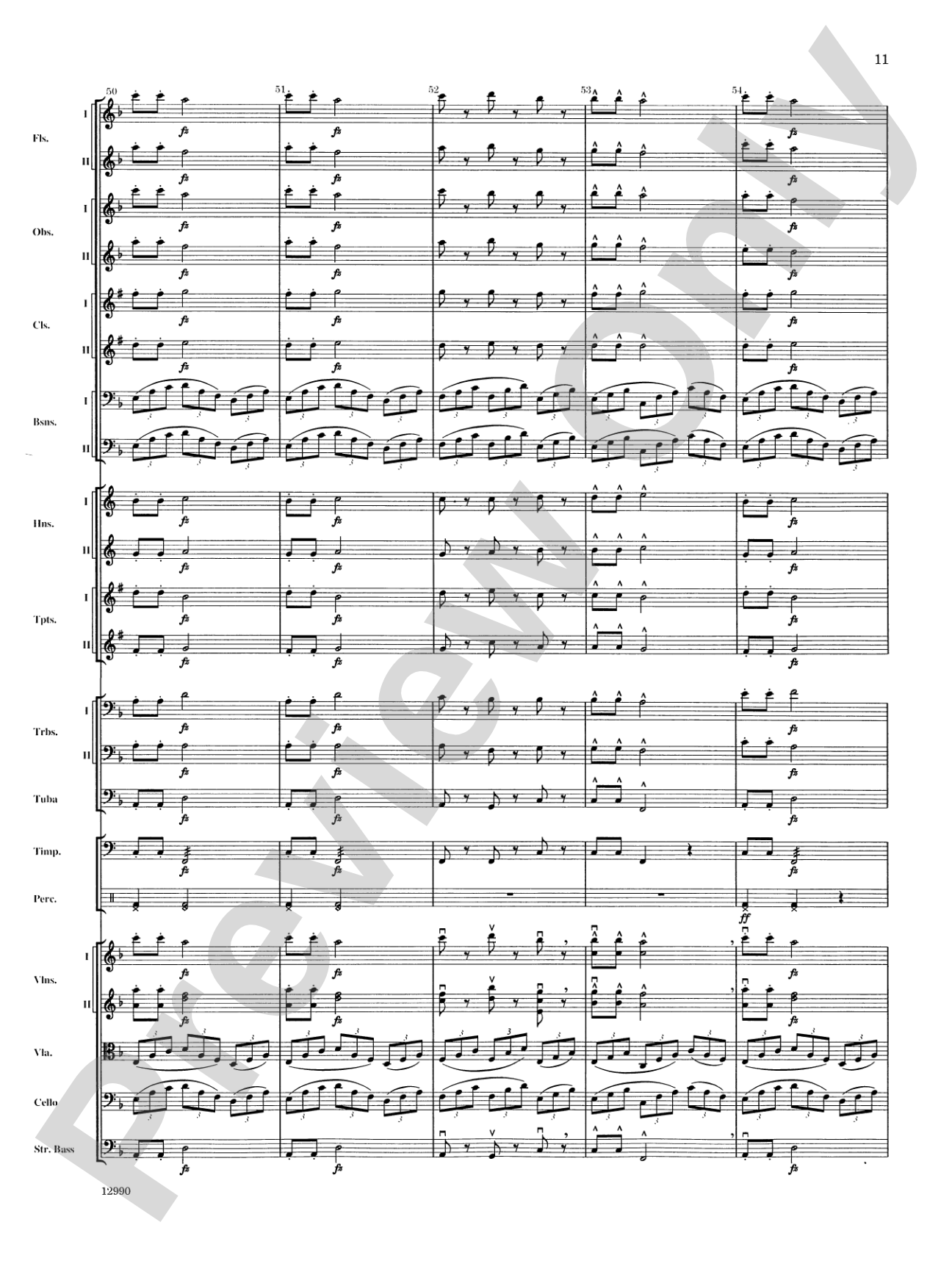 Slavonic Dance No. 4 (Op. 46): Full Orchestra Conductor Score & Parts