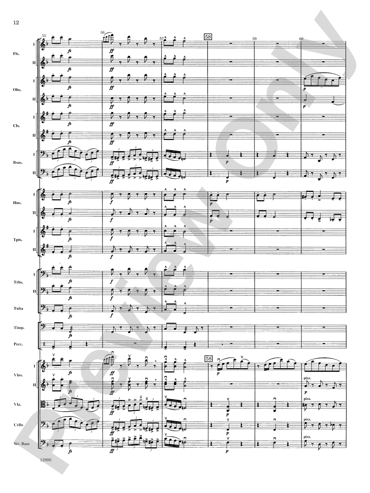 Slavonic Dance No. 4 (Op. 46): Full Orchestra Conductor Score & Parts
