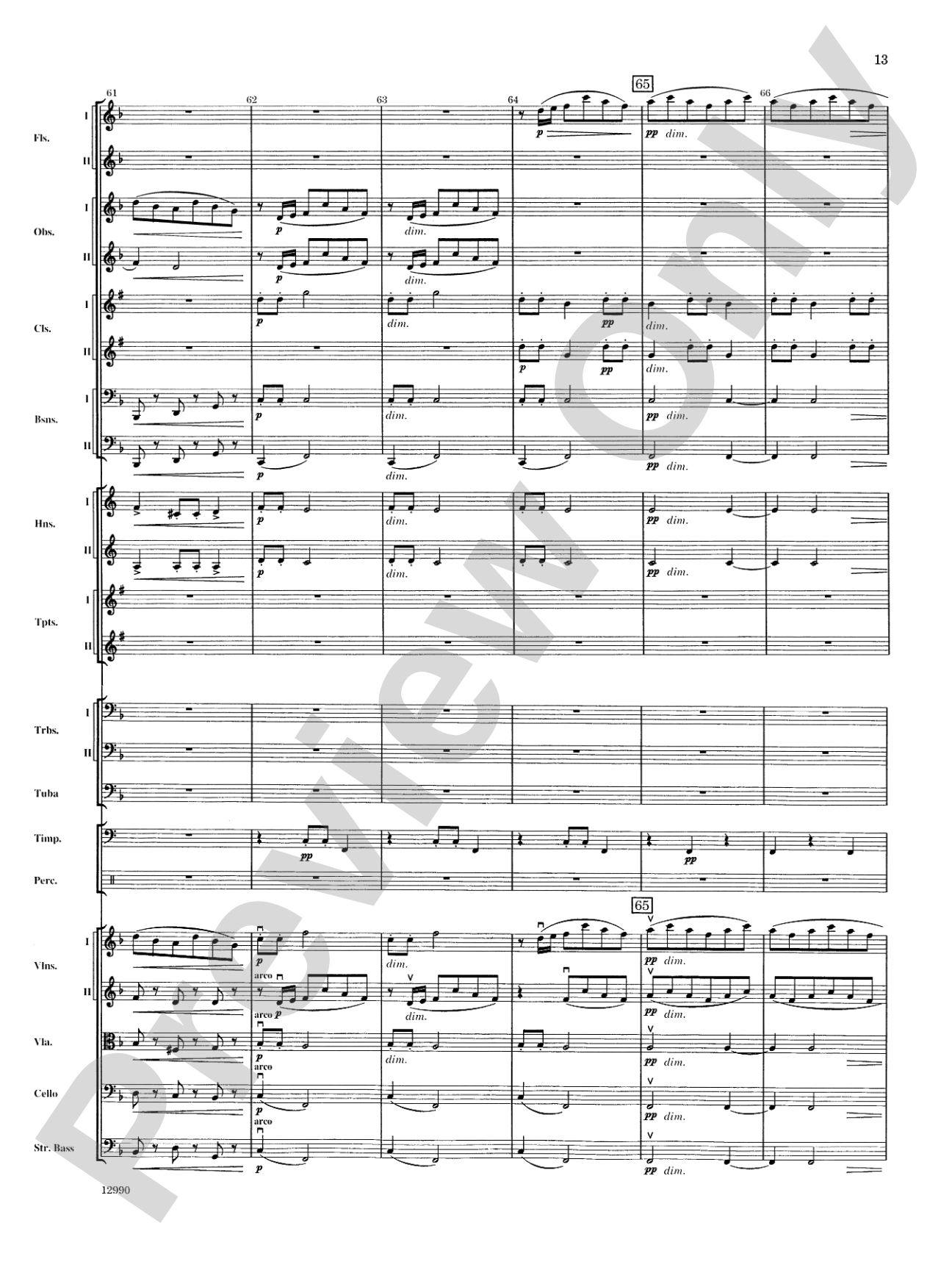 Slavonic Dance No. 4 (Op. 46): Full Orchestra Conductor Score & Parts