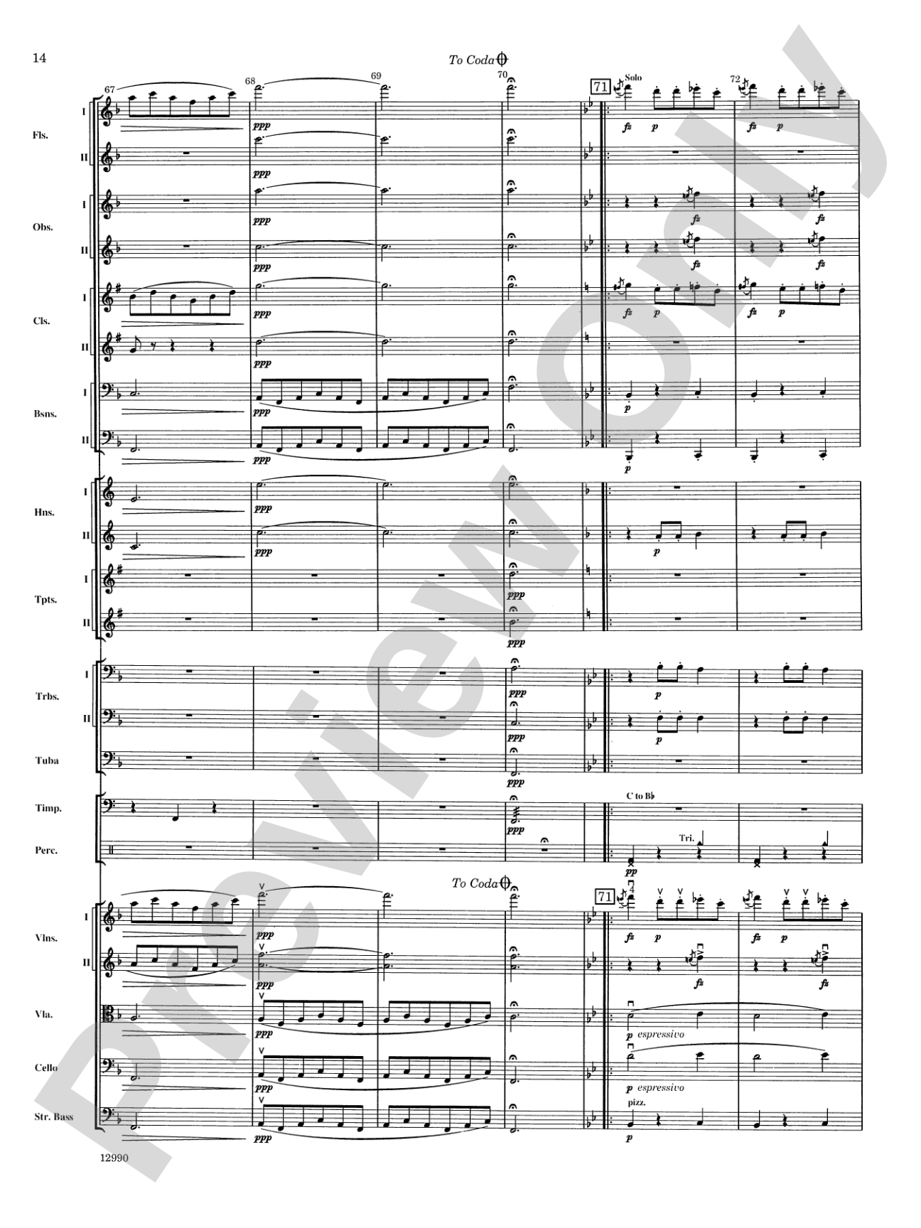 Slavonic Dance No. 4 (Op. 46): Full Orchestra Conductor Score & Parts